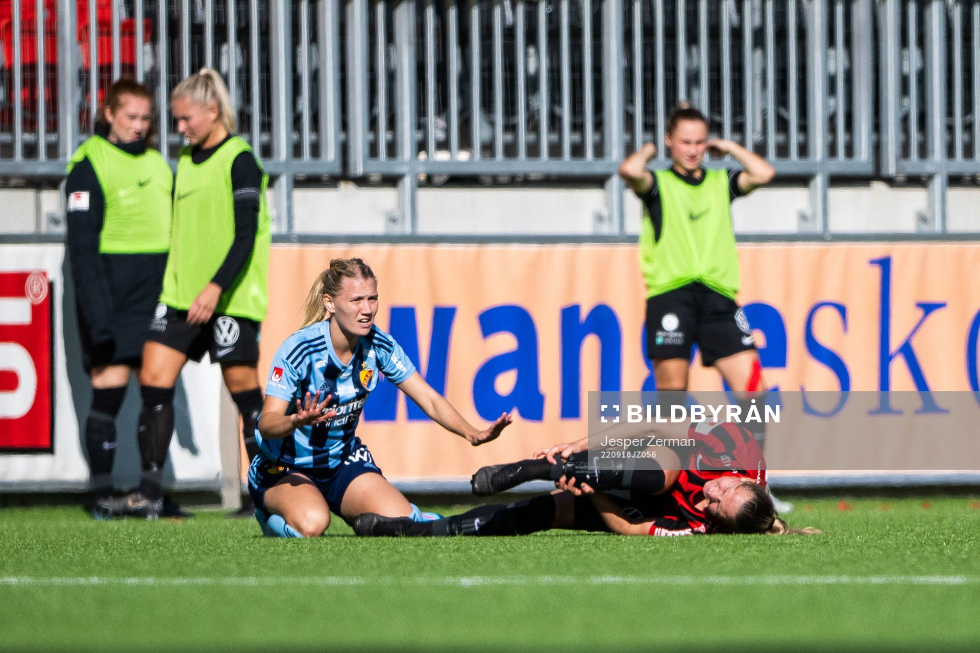Brommapojkarnas Frida Thörnqvist har ont