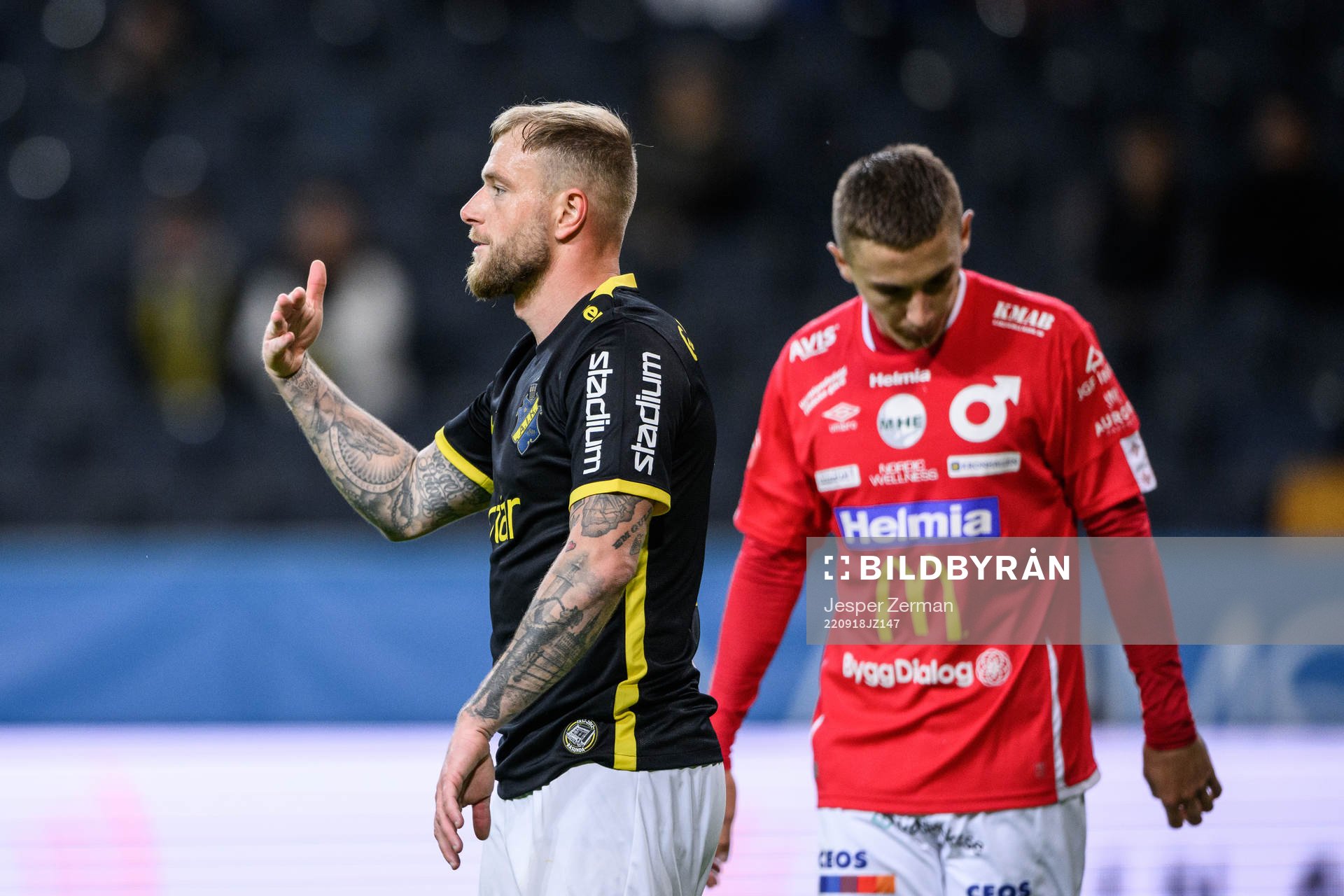 AIKs John Guidetti under fotbollsmatchen i Allsvenskan mellan AIK och Degerfors den 18 september 2022 i Stockholm. 