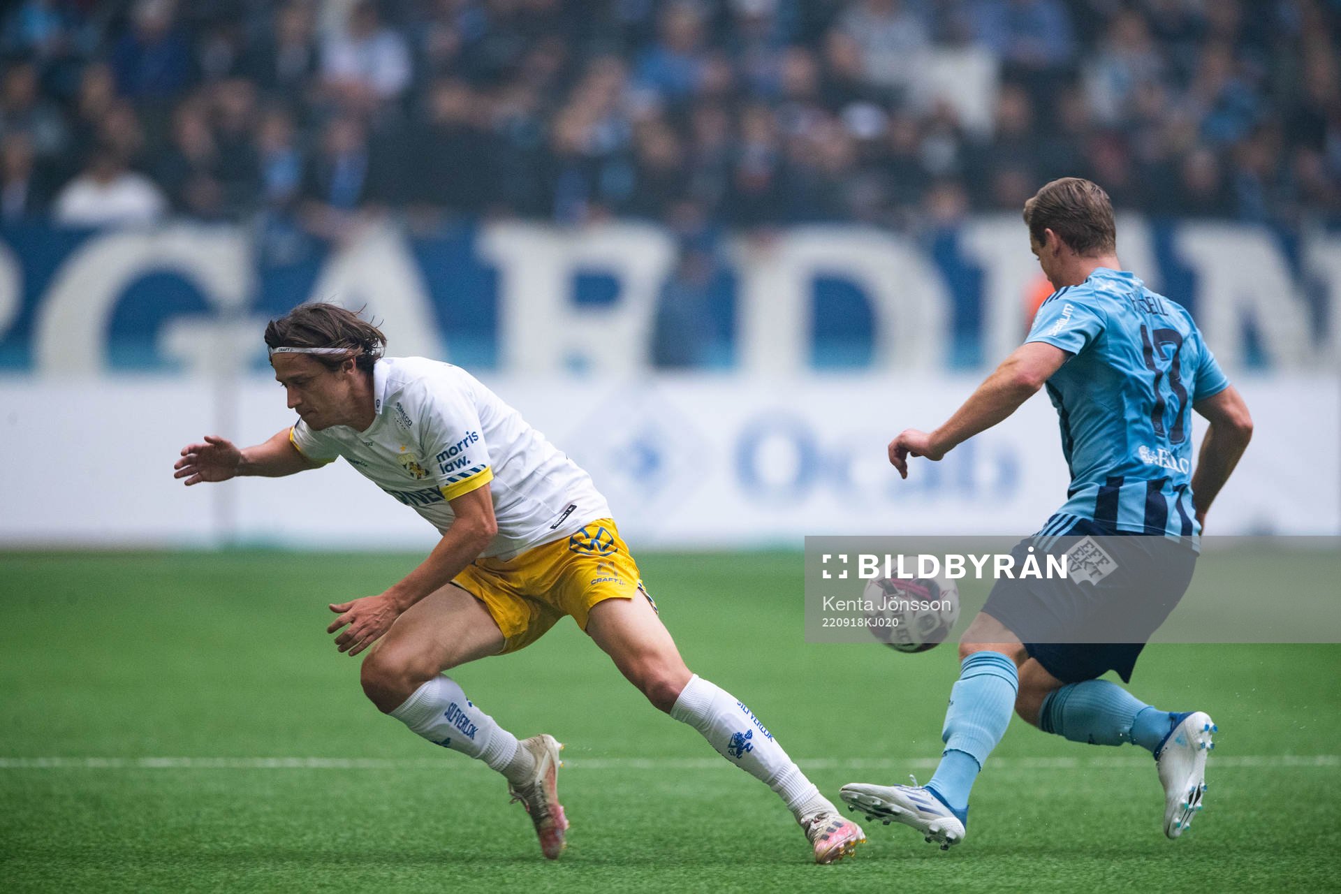IFK Göteborgs Simon Thern och Djurgårdens Hampus Finndell