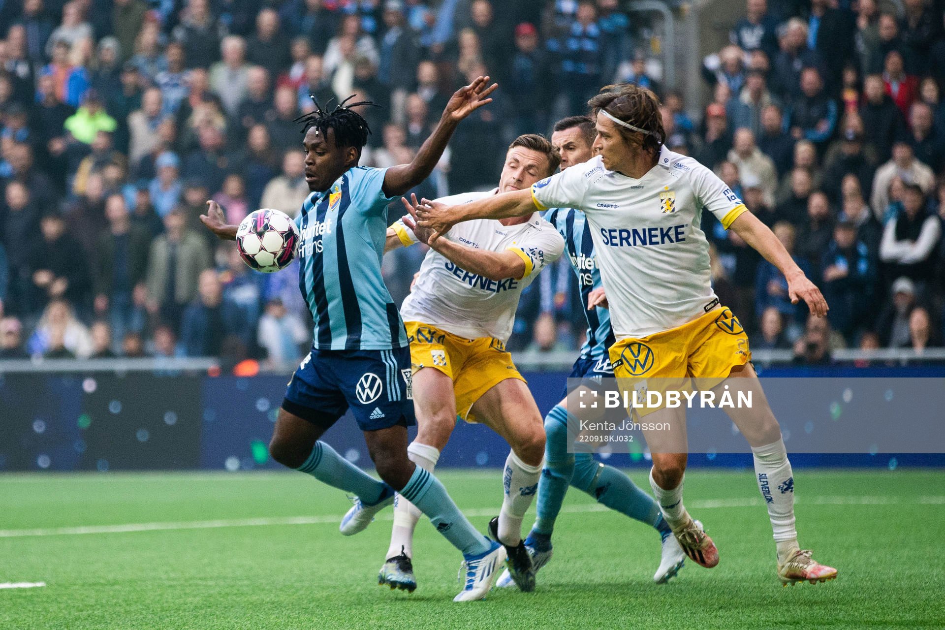Djurgårdens Joel Asoro och Haris Radetinac