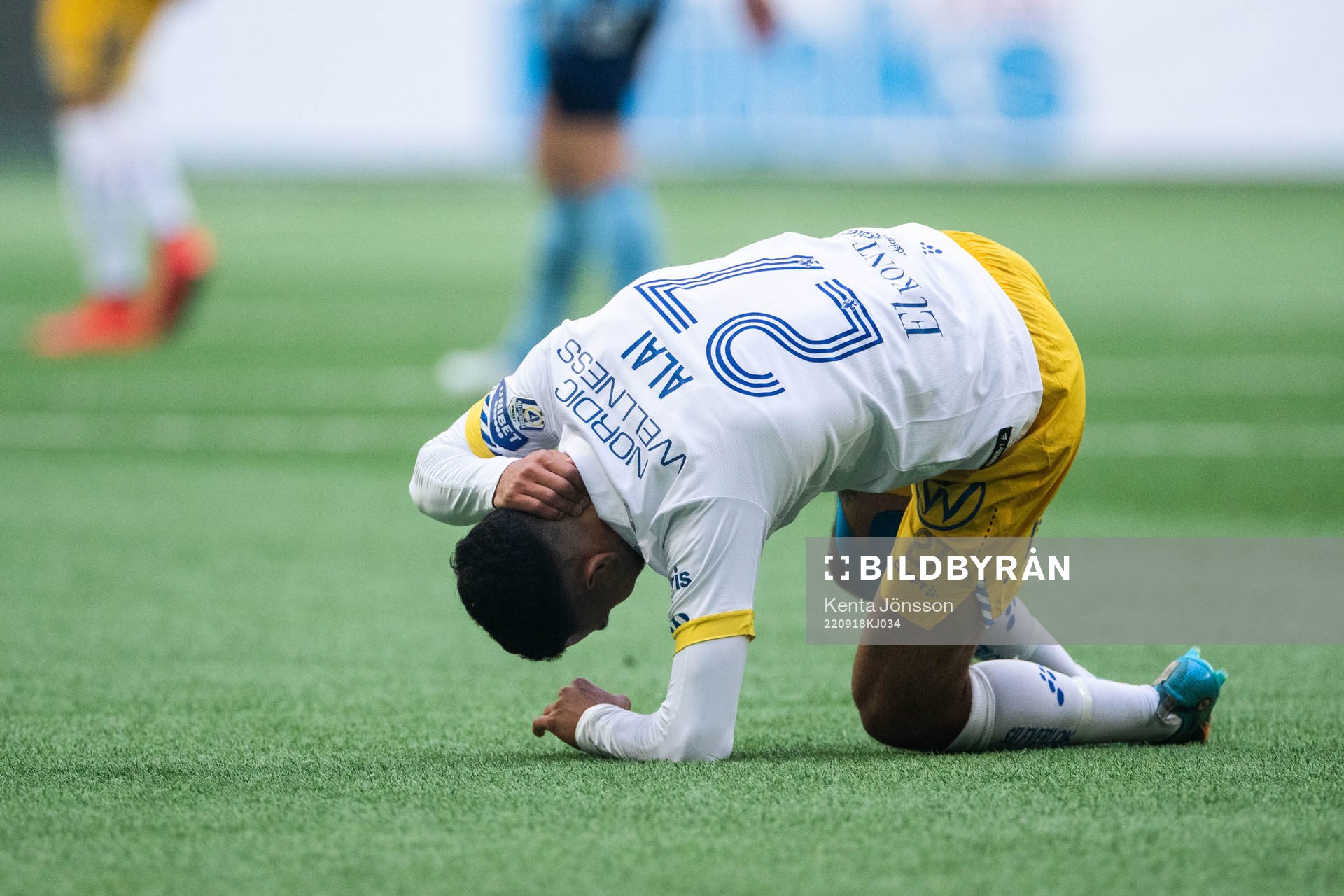 IFK Göteborgs Alai Hussain Ghasem har ont