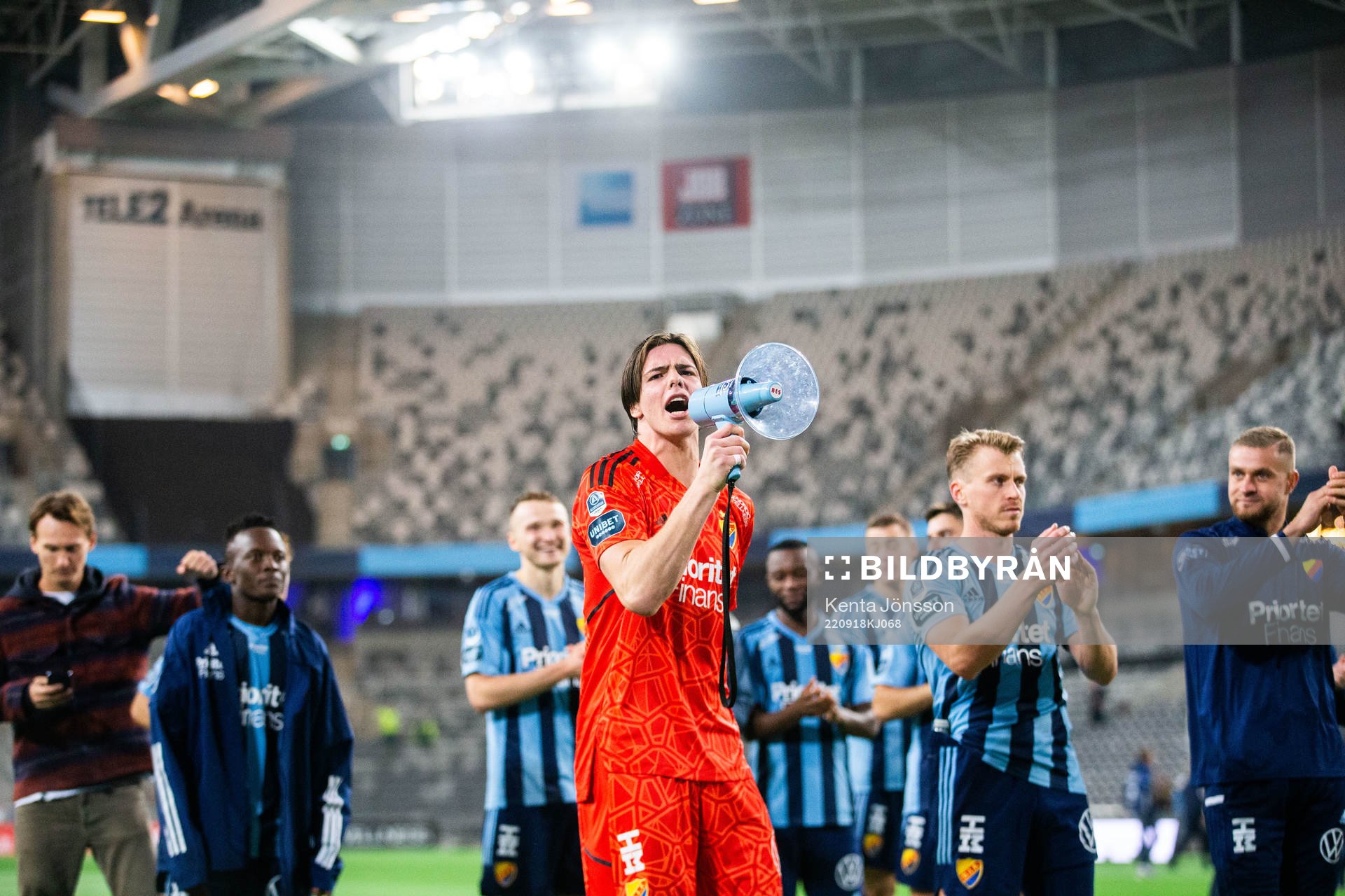 Djurgårdens målvakt Jacob Widell Zetterström jublar