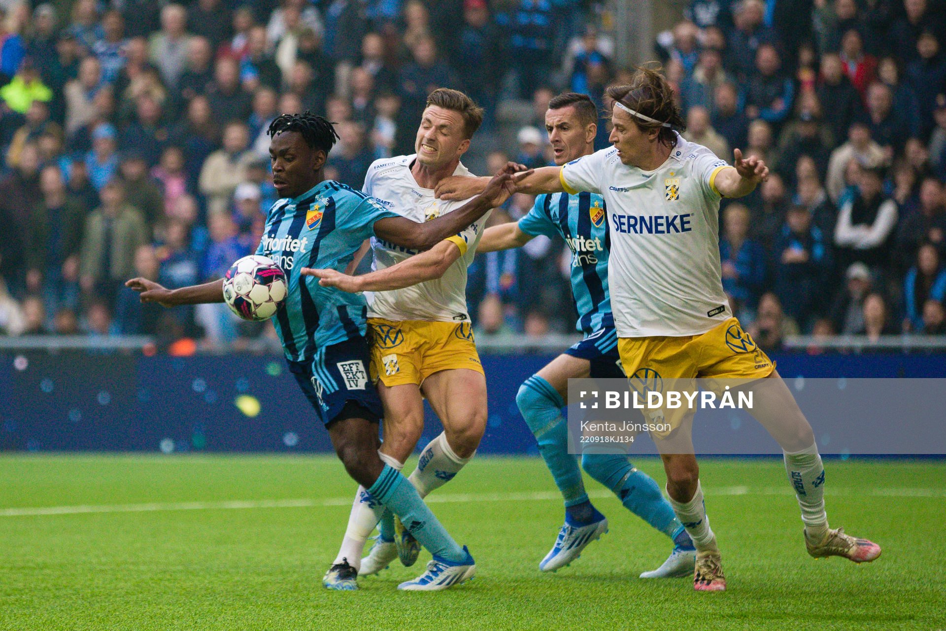 Djurgårdens Joel Asoro och Haris Radetinac