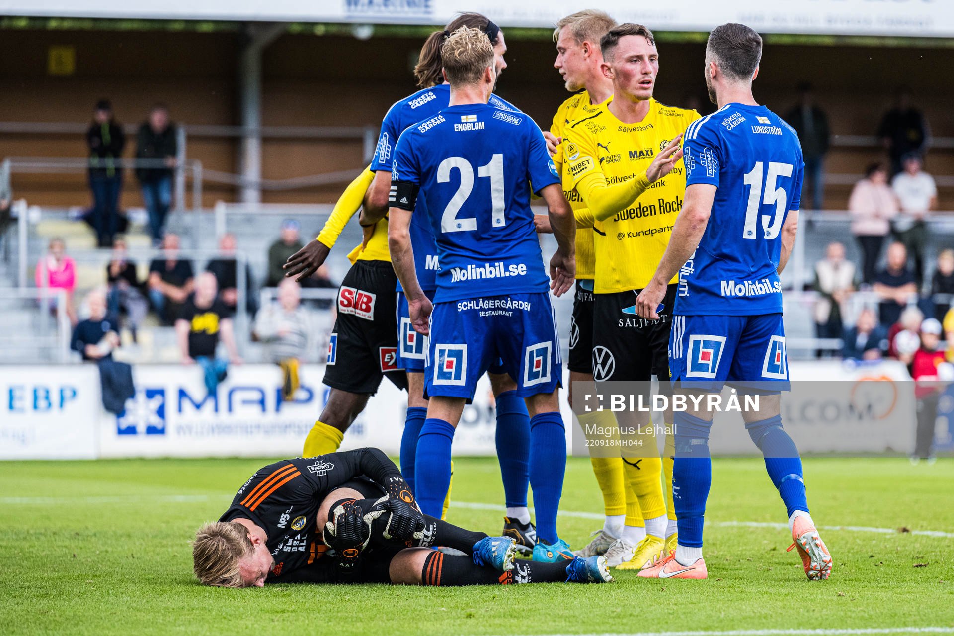 Sundsvalls målvakt Andreas Andersson ligger skadad och har