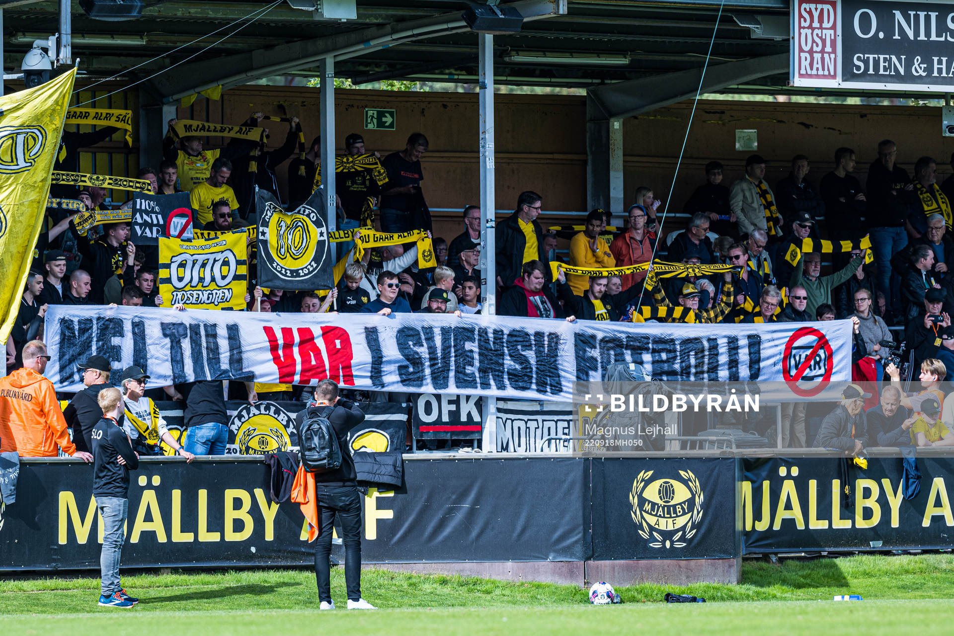 Tifo på mjällbys läktare