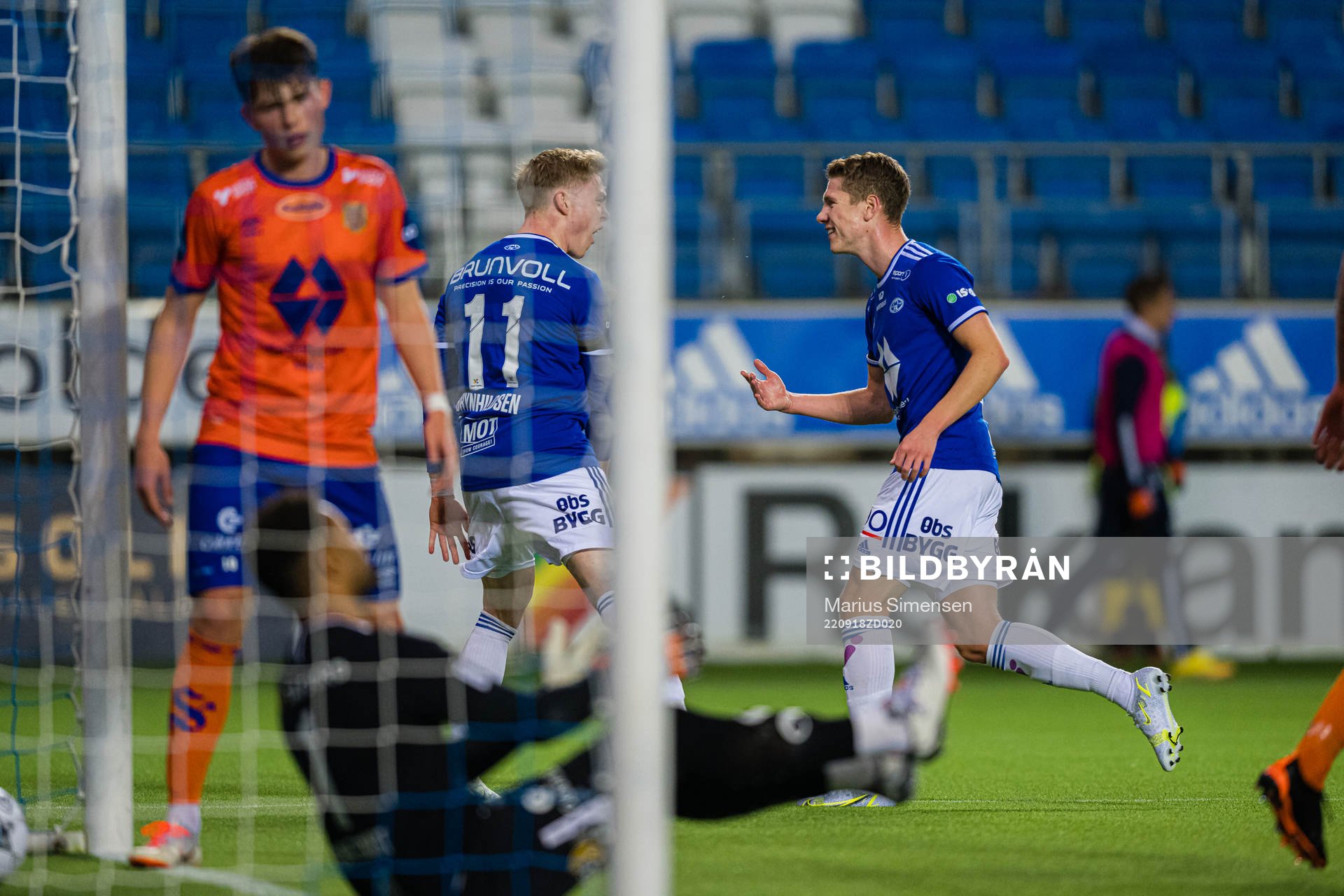 Ola Brynhildsen of Molde celebrates