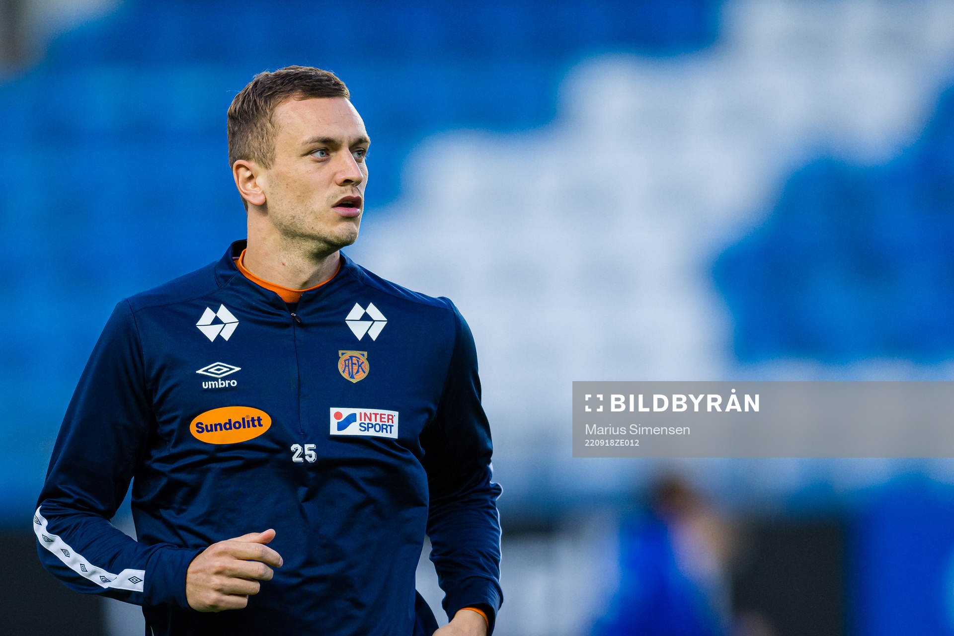 Besim Serbecic of Aalesund warms up