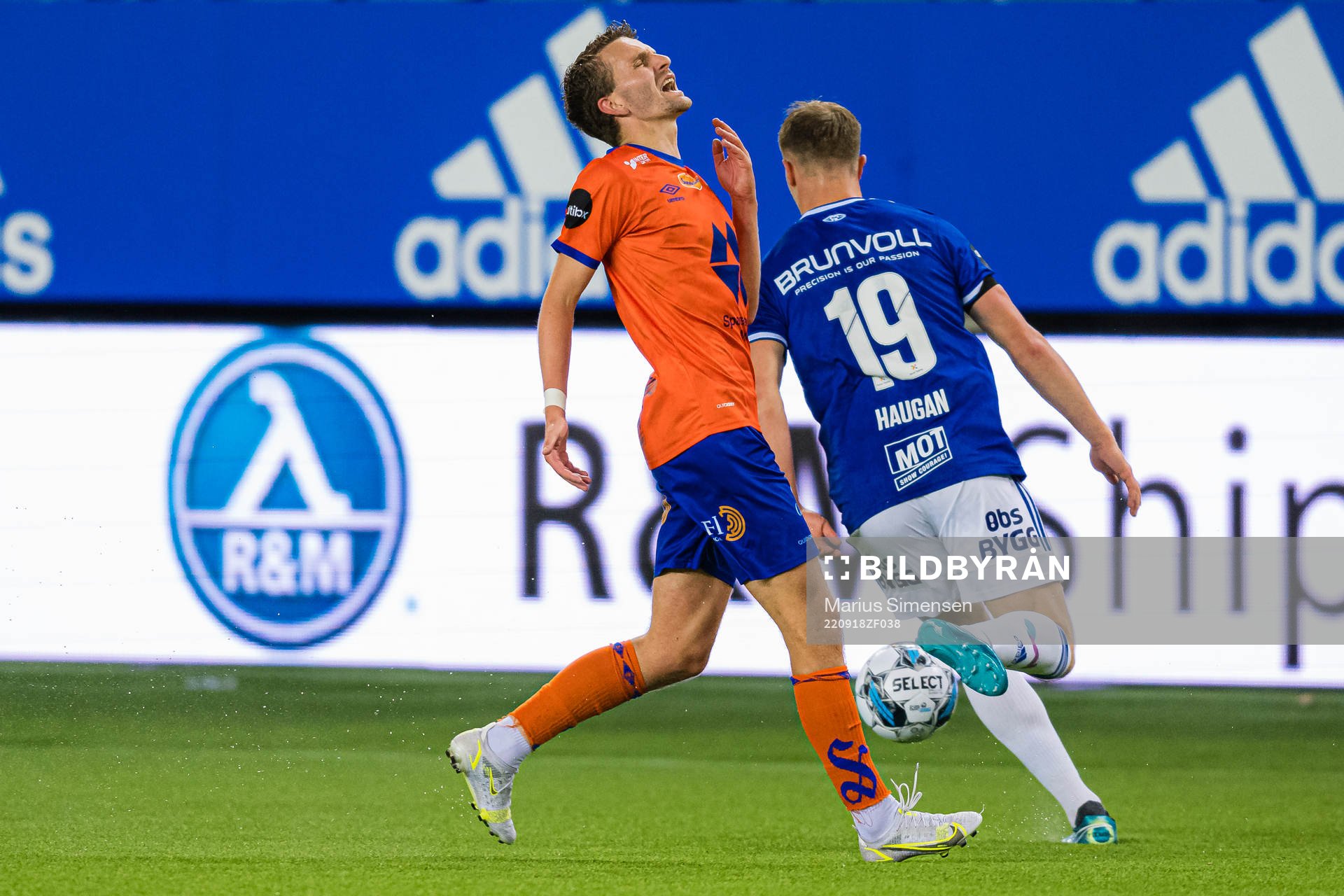 Torbjørn Kallevåg of Aalesund reacts