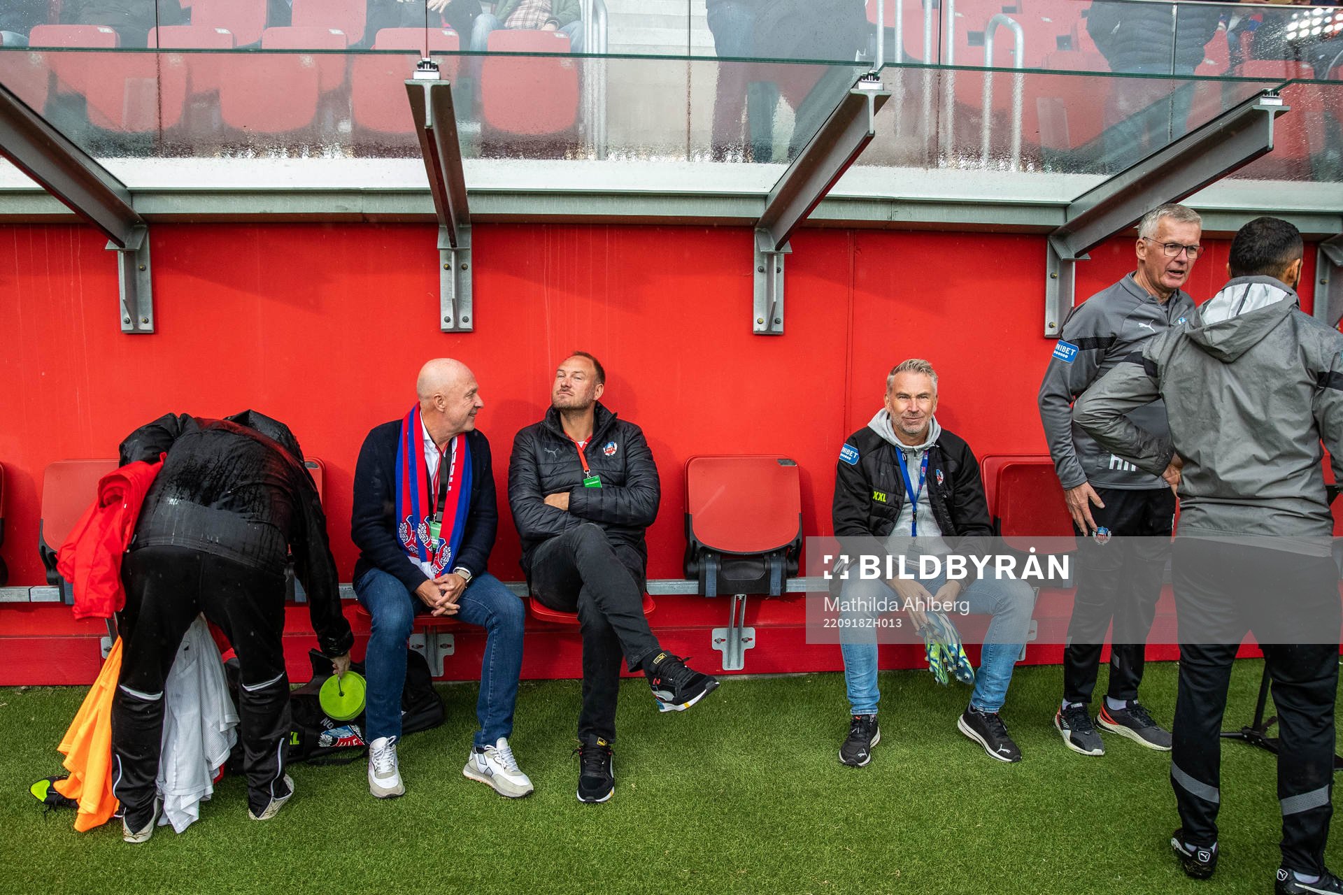 Helsingborgs ordförande Kjell Jakobsson, sportchef Andreas