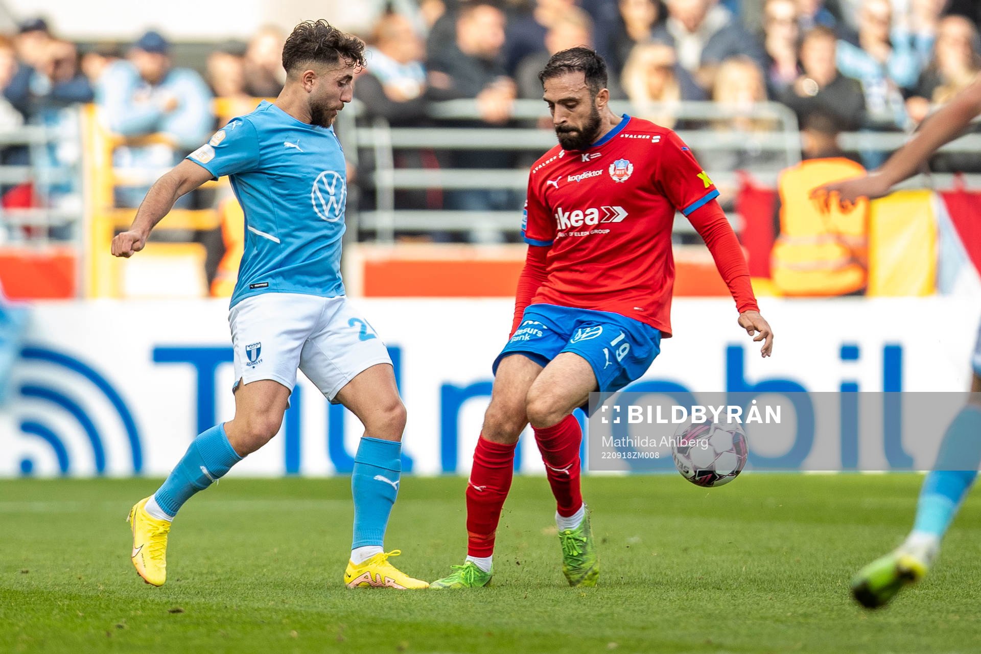 Helsingborgs Abdul Rahman Khalili och Malmö FFs Moustafa
