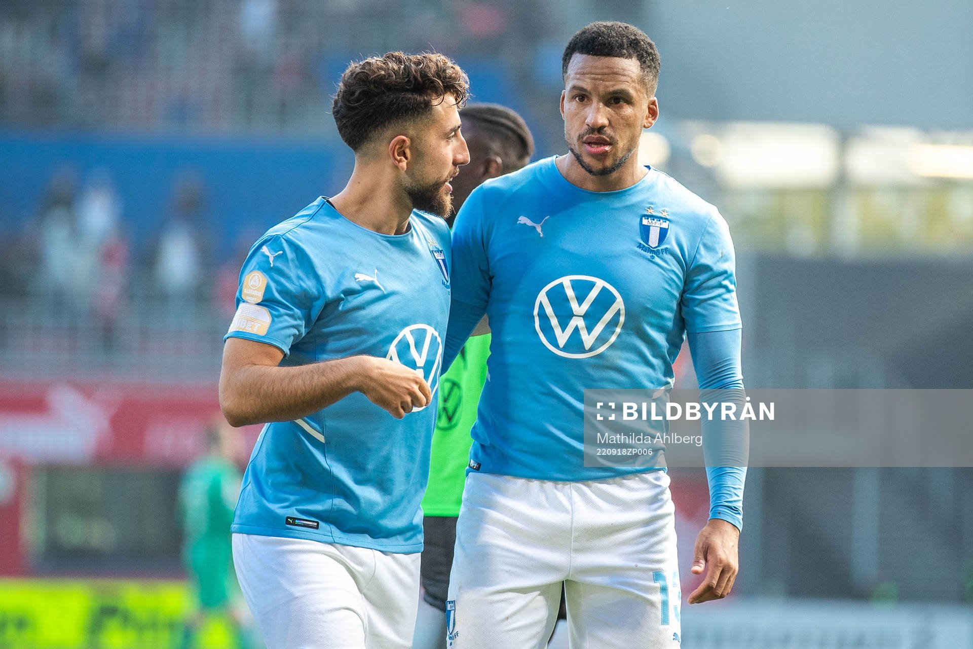 Malmö FFs Moustafa Zeidan och Martin Olsson