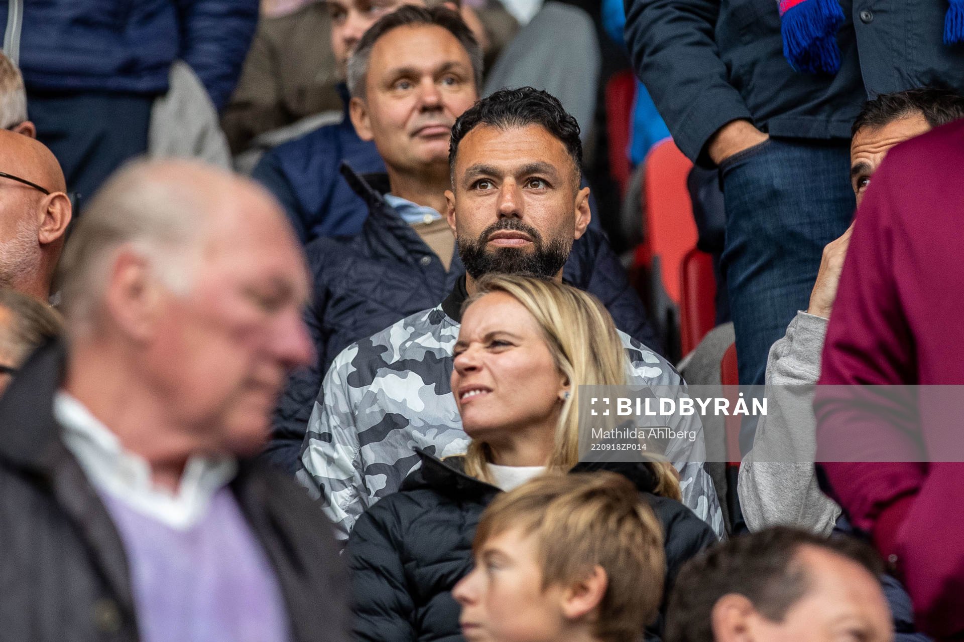 Imad Khalili på läktaren