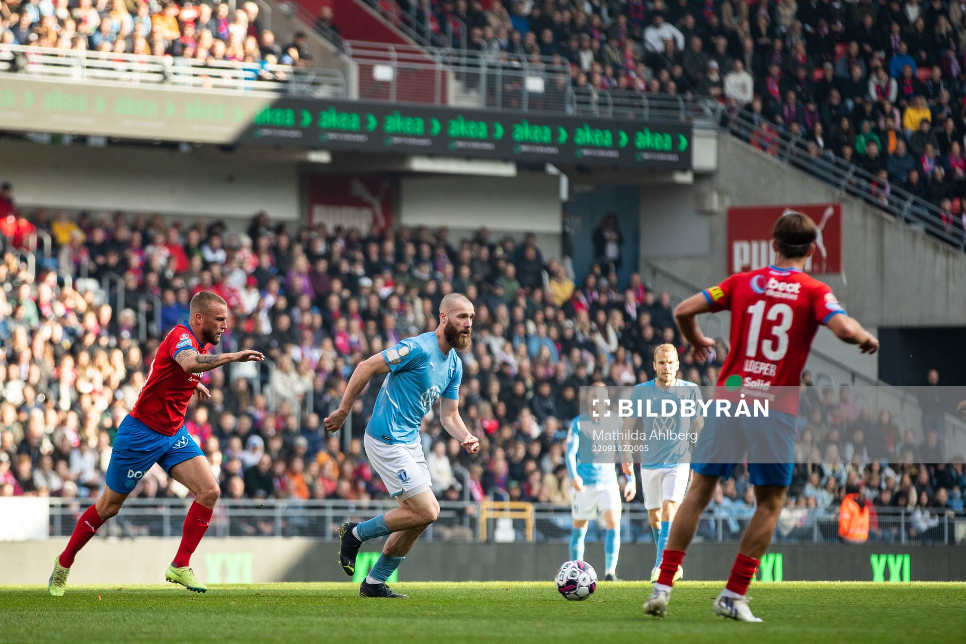 Helsingborgs Alexander Faltsetas och Malmö FFs Jo Inge