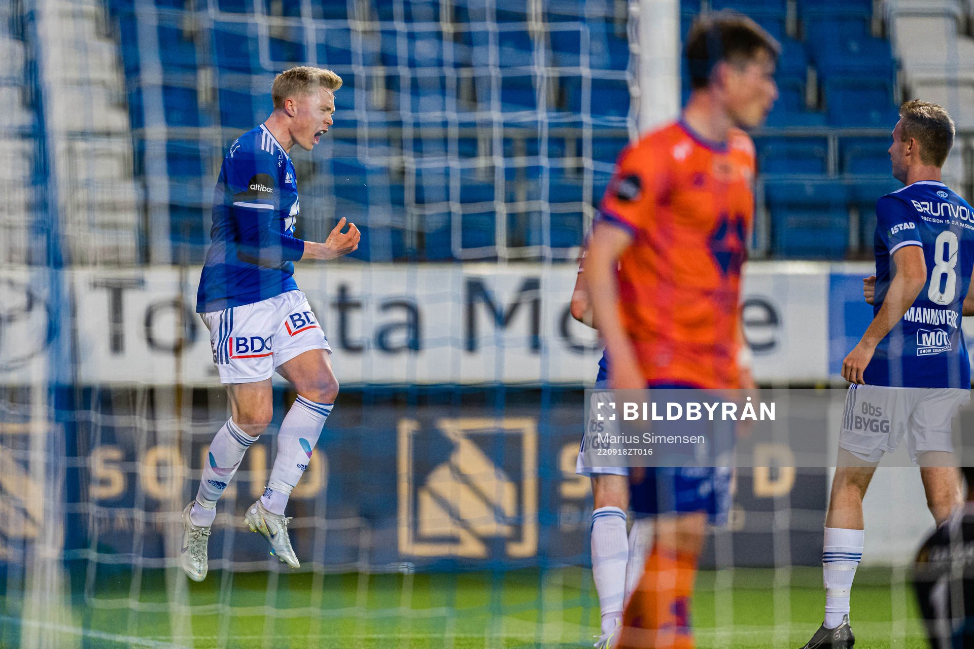 Ola Brynhildsen of Molde celebrates