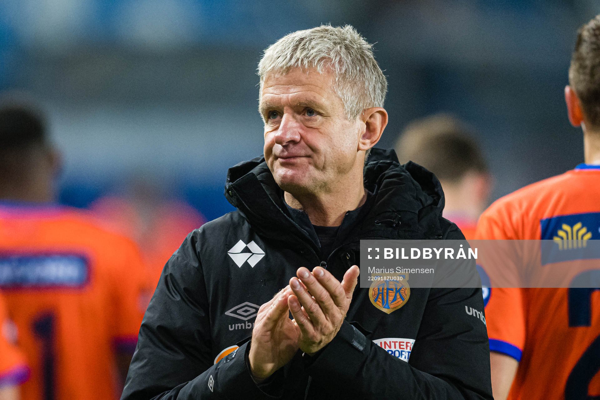 Lars Arne Nilsen, head coach of Aalesund, looks dejected