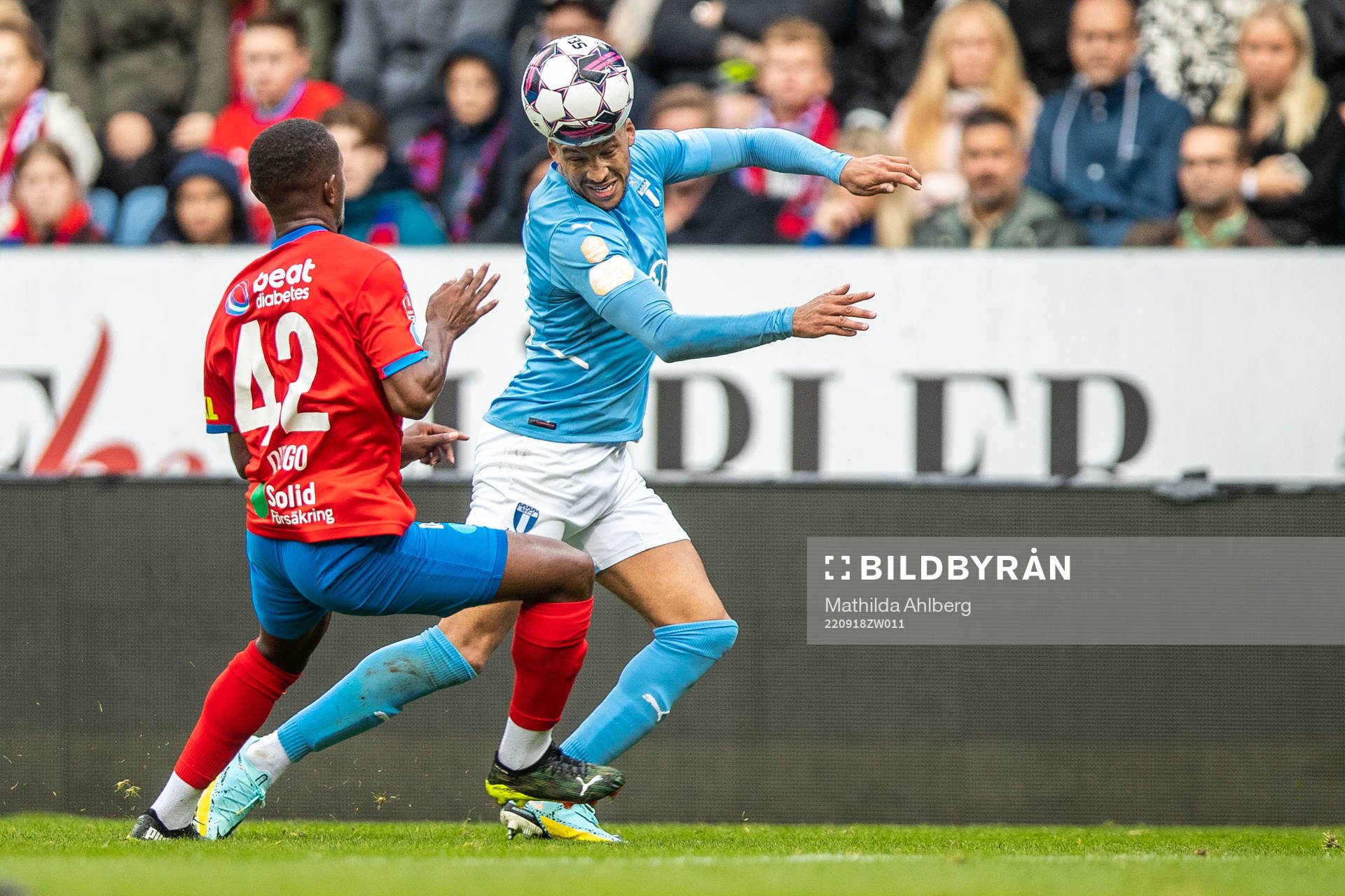 Helsingborgs Diego Cesar De Oliveira och Malmö FFs Martin
