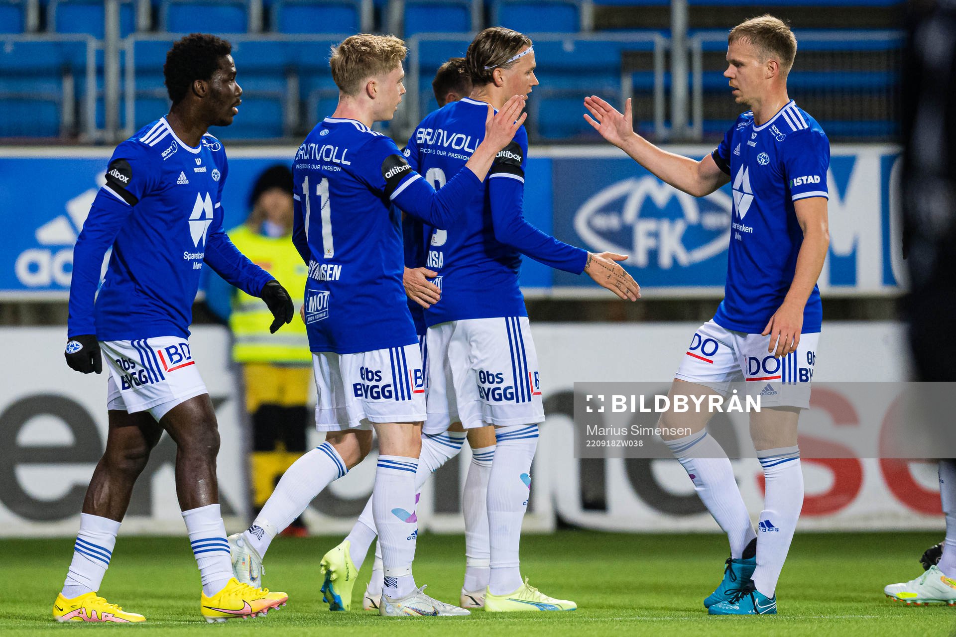 Ola Brynhildsen of Molde celebrates