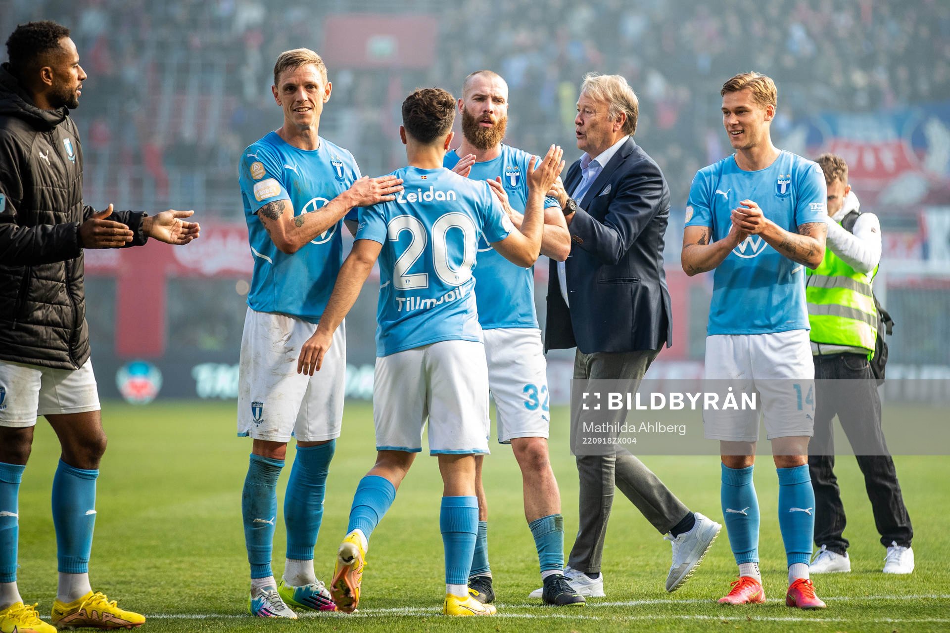 Malmö FFs Søren Rieks, Moustafa Zeidan, Jo Inge Berget,
