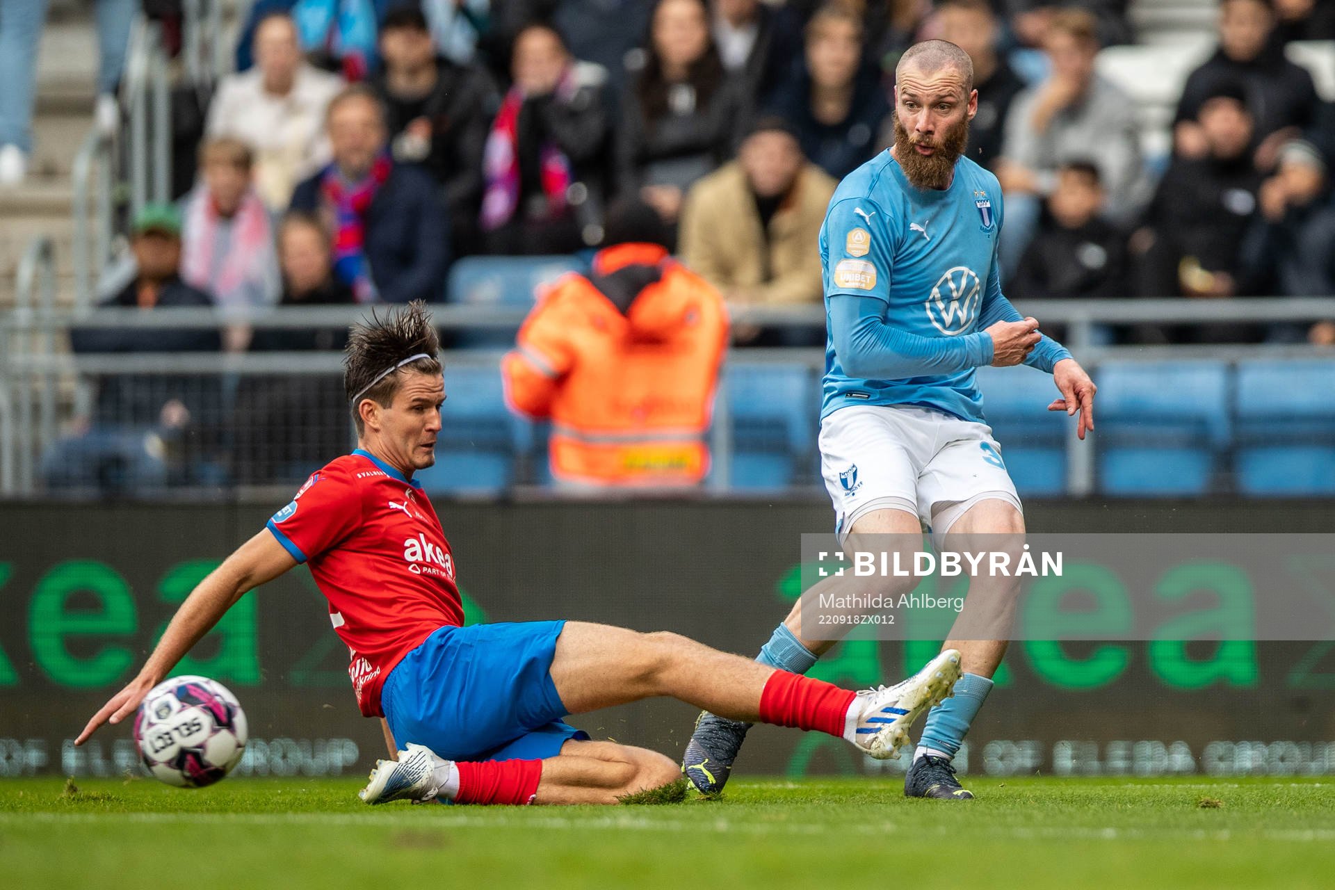 Helsingborgs Wilhelm Loeper och Malmö FFs Jo Inge Berget