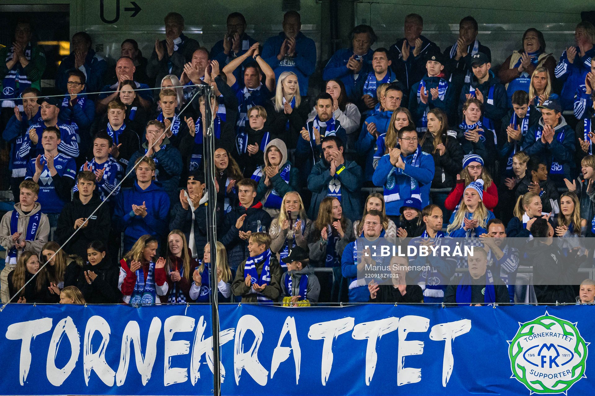 Spectators in the stands