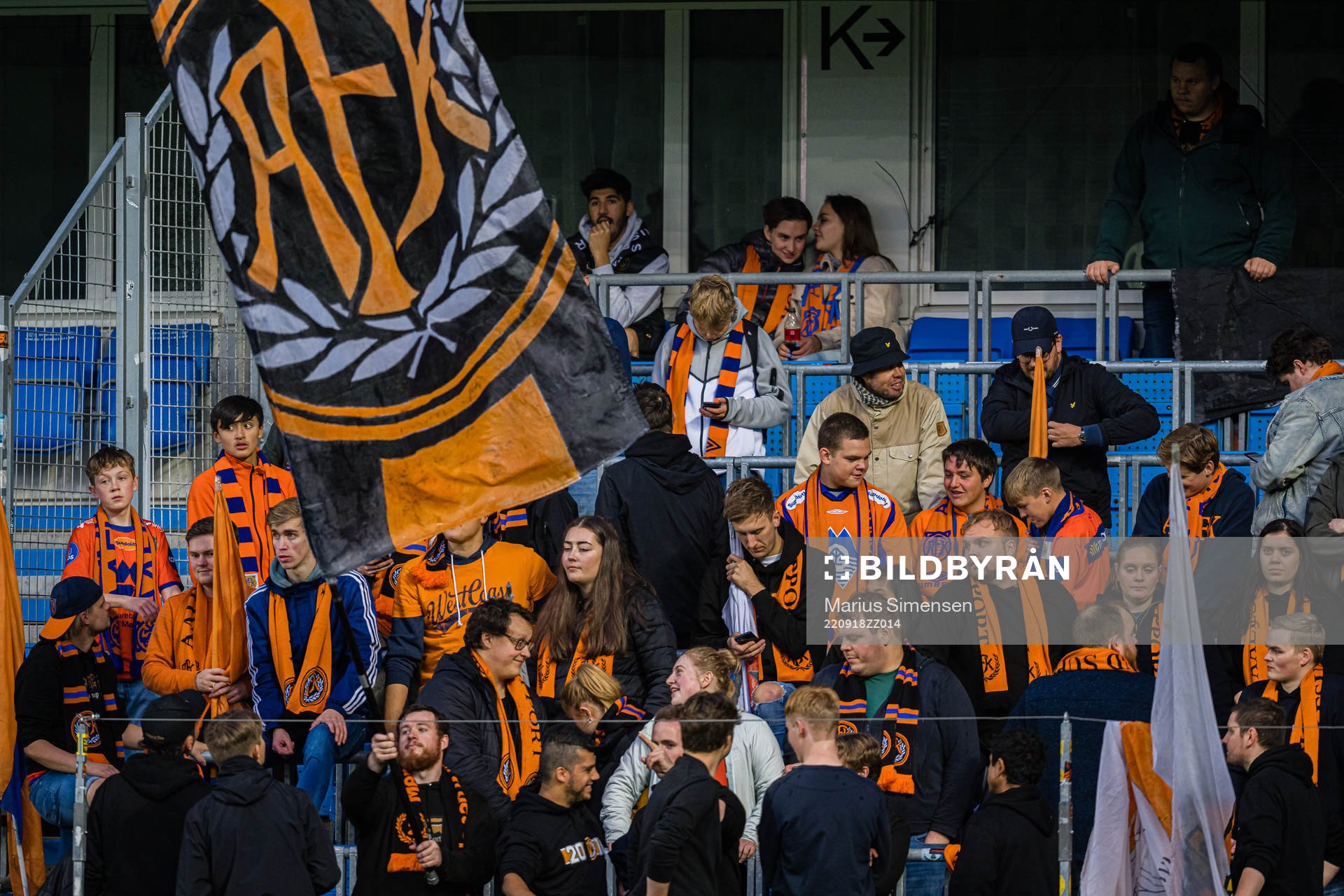Spectators in the stands