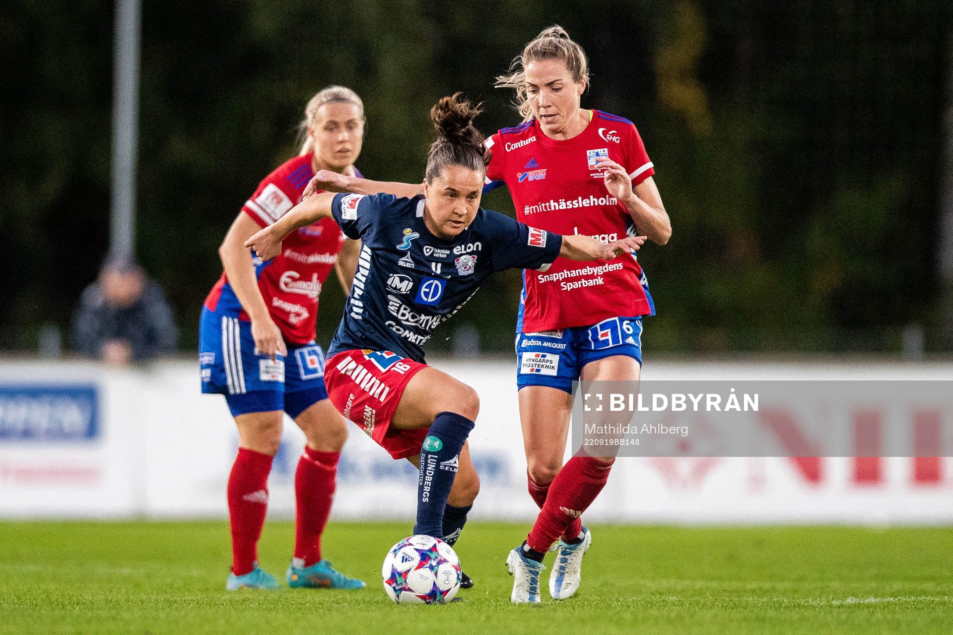Linköpings Heidi Ellingsen och Vittsjös Clara Markstedt