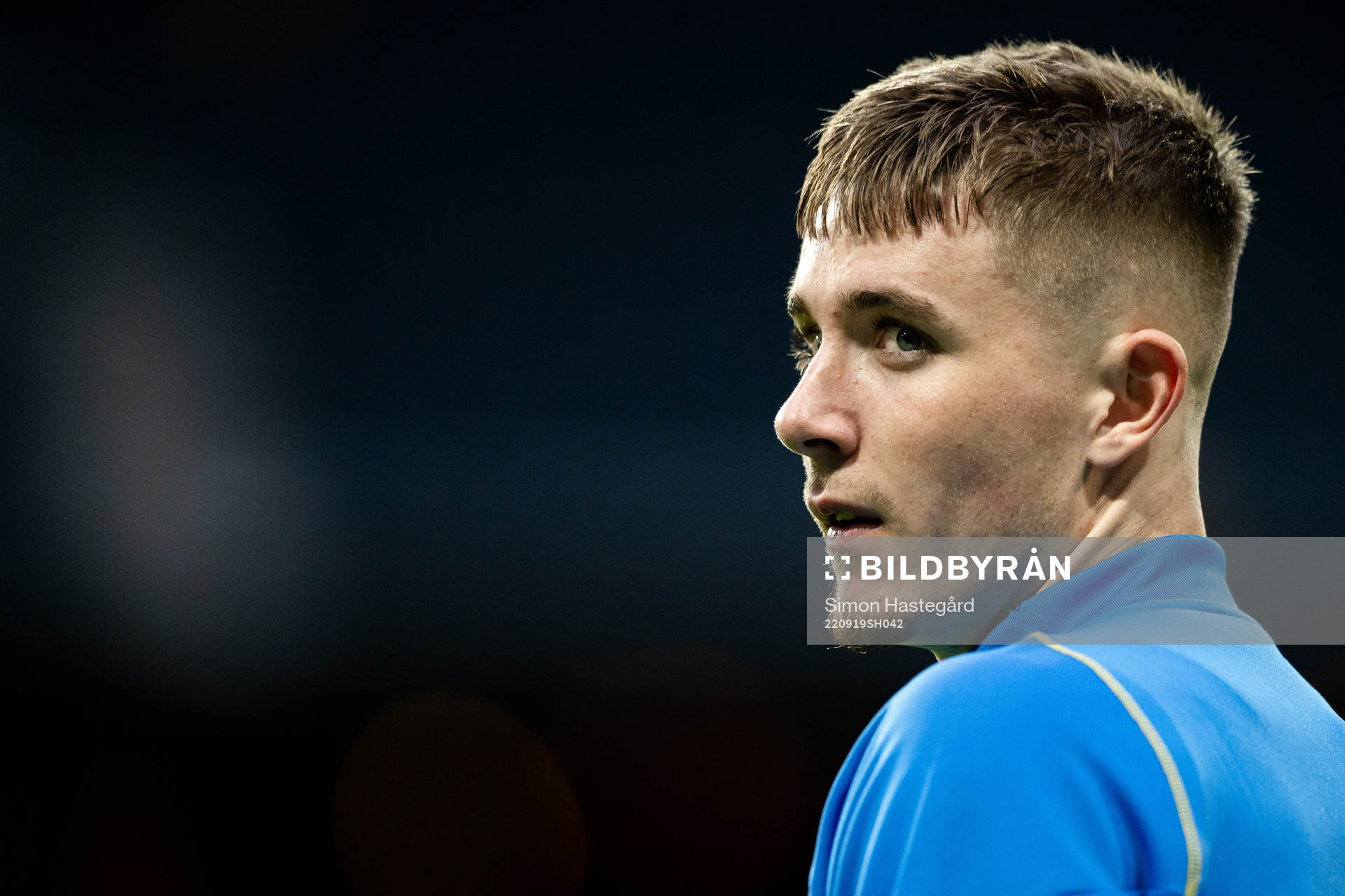 Patrik Wålemark during a training session with the Swedish national football on September 19, 2022 in Stockholm. 