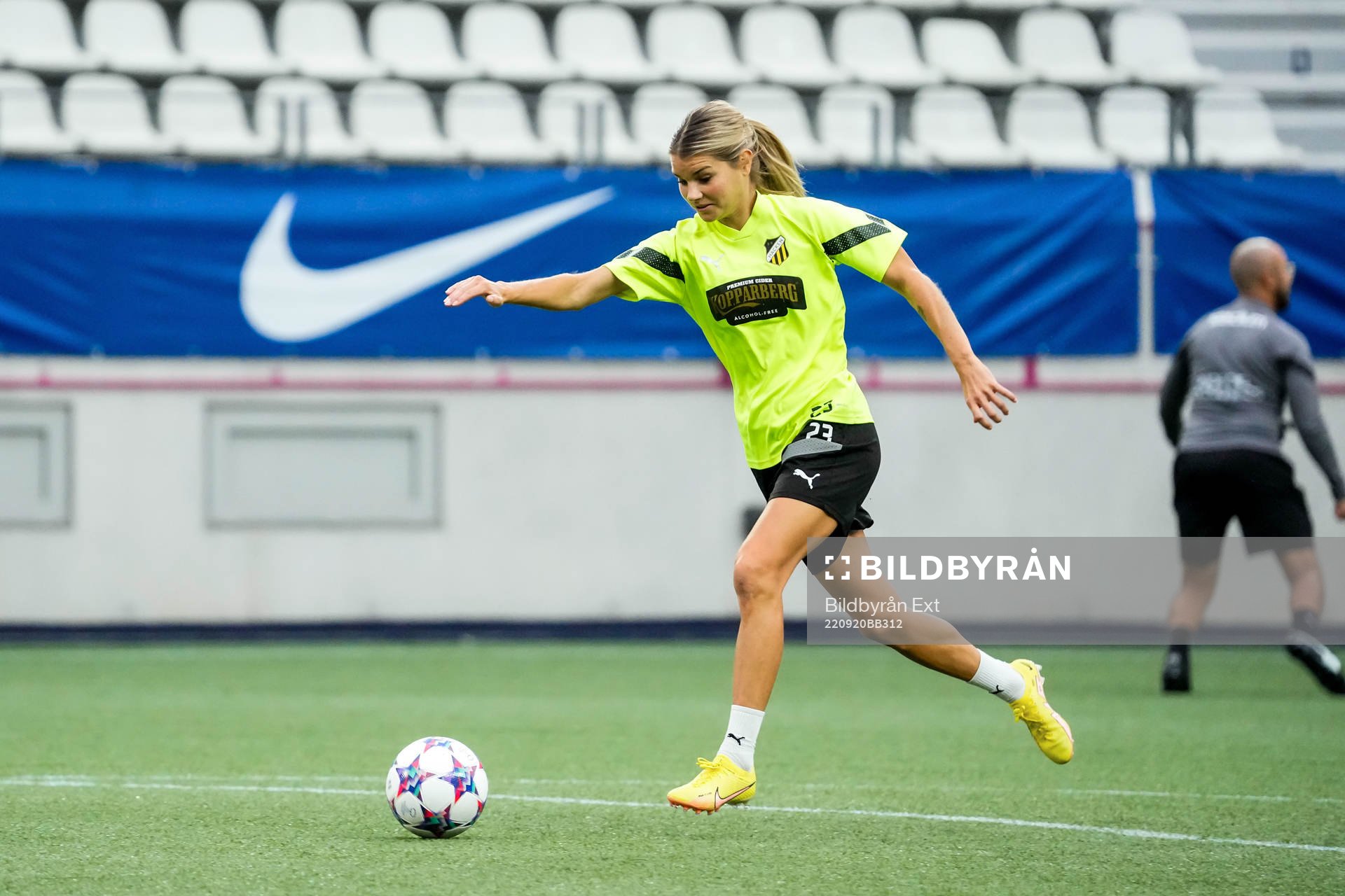 Andrine Stolsmo Hegerberg during a training session with Häcken on September 20, 2022 in Paris. 
