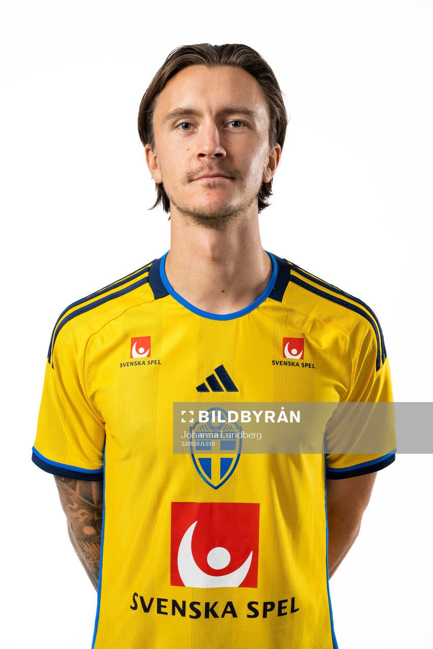 Kristoffer Olsson of the Swedish national football team