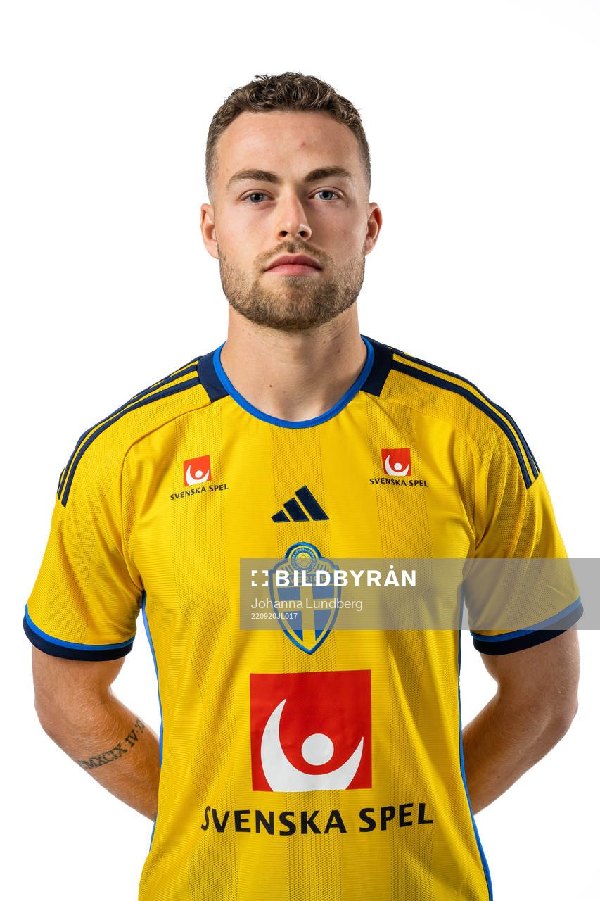 Gabriel Gudmundsson of the Swedish national football team