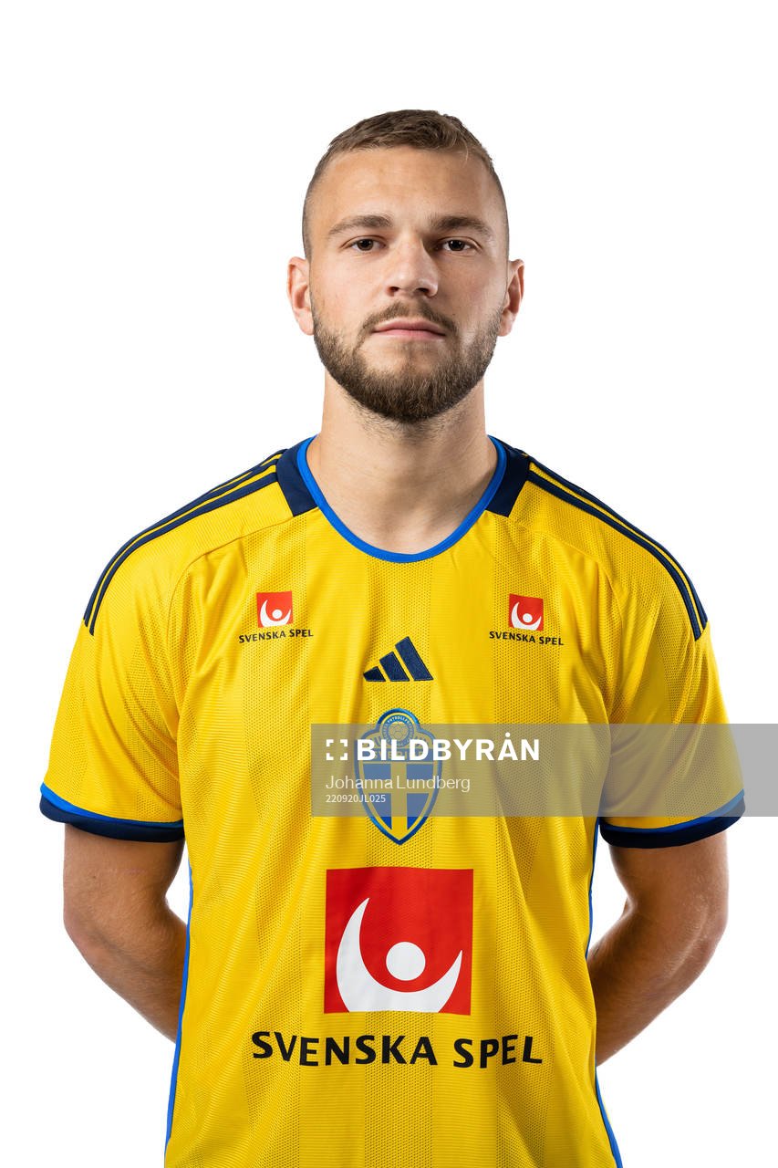 Jesper Karlström of the Swedish national football team