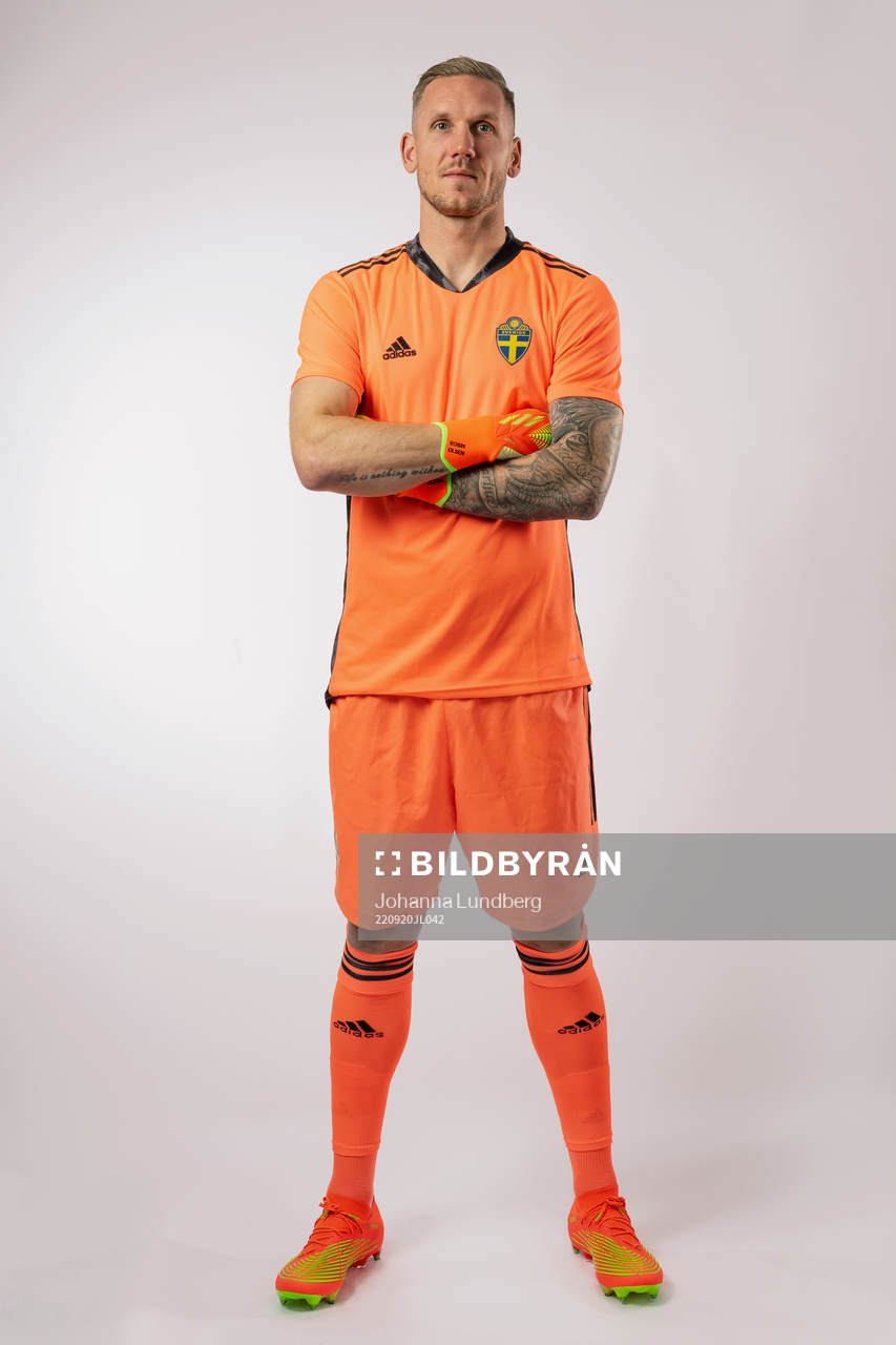 Goalkeeper Robin Olsen of the Swedish national football