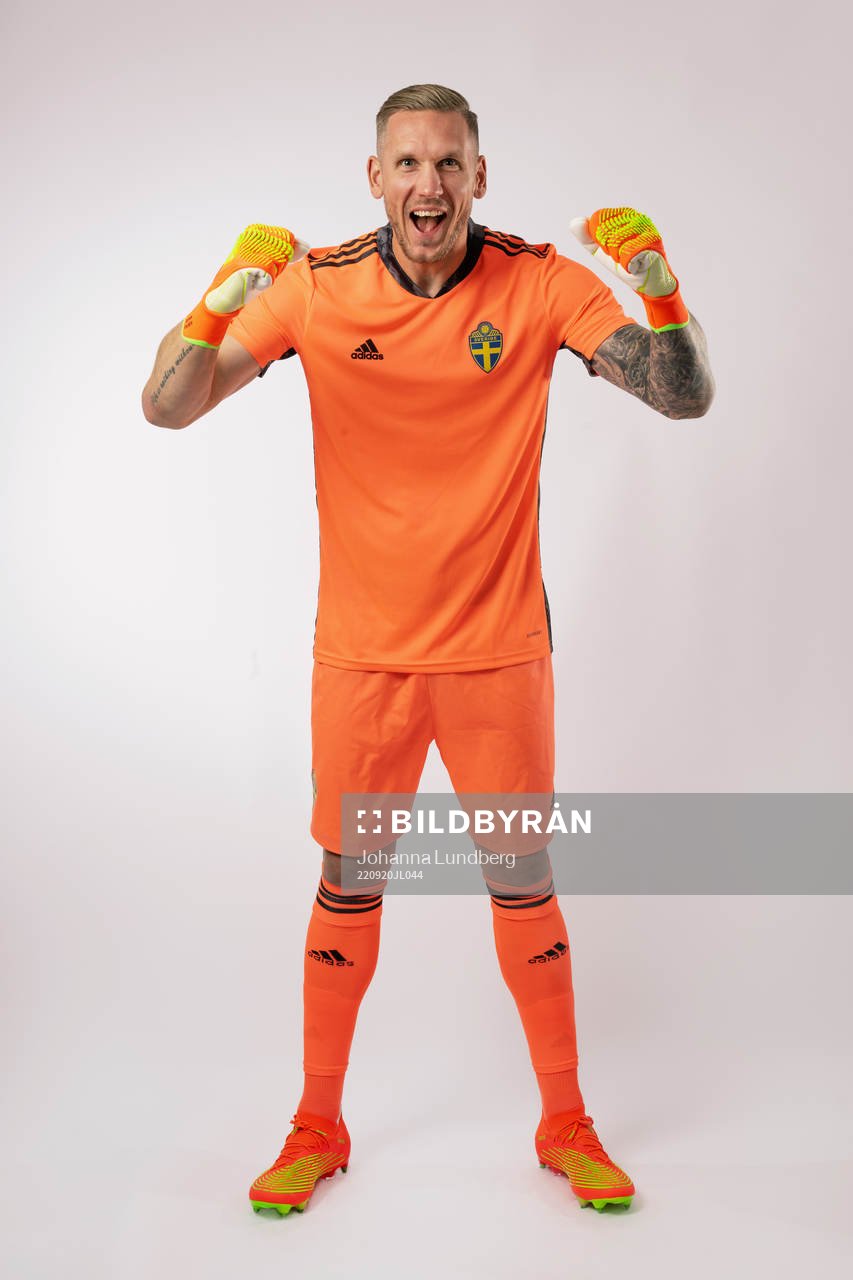 Goalkeeper Robin Olsen of the Swedish national football