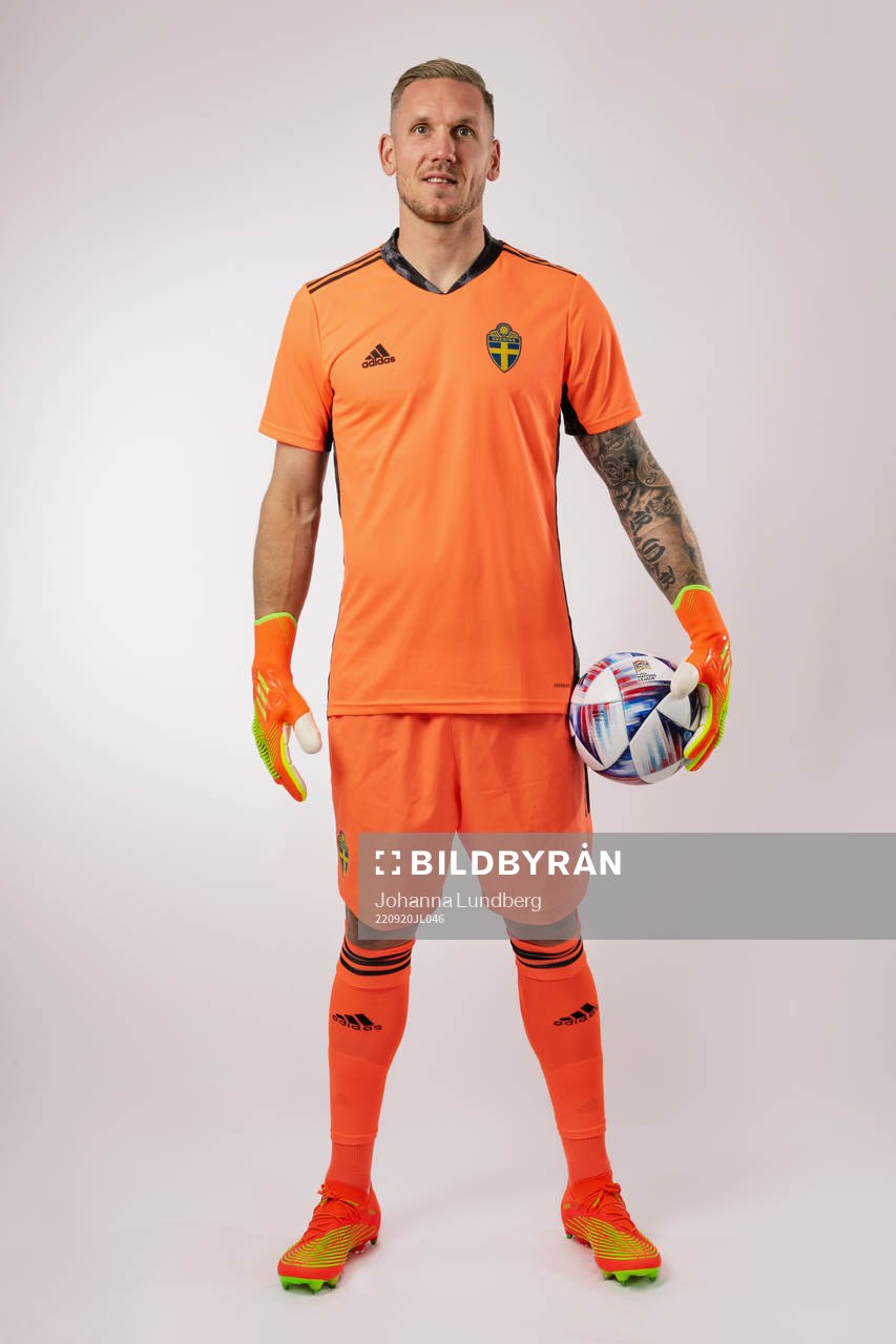 Goalkeeper Robin Olsen of the Swedish national football
