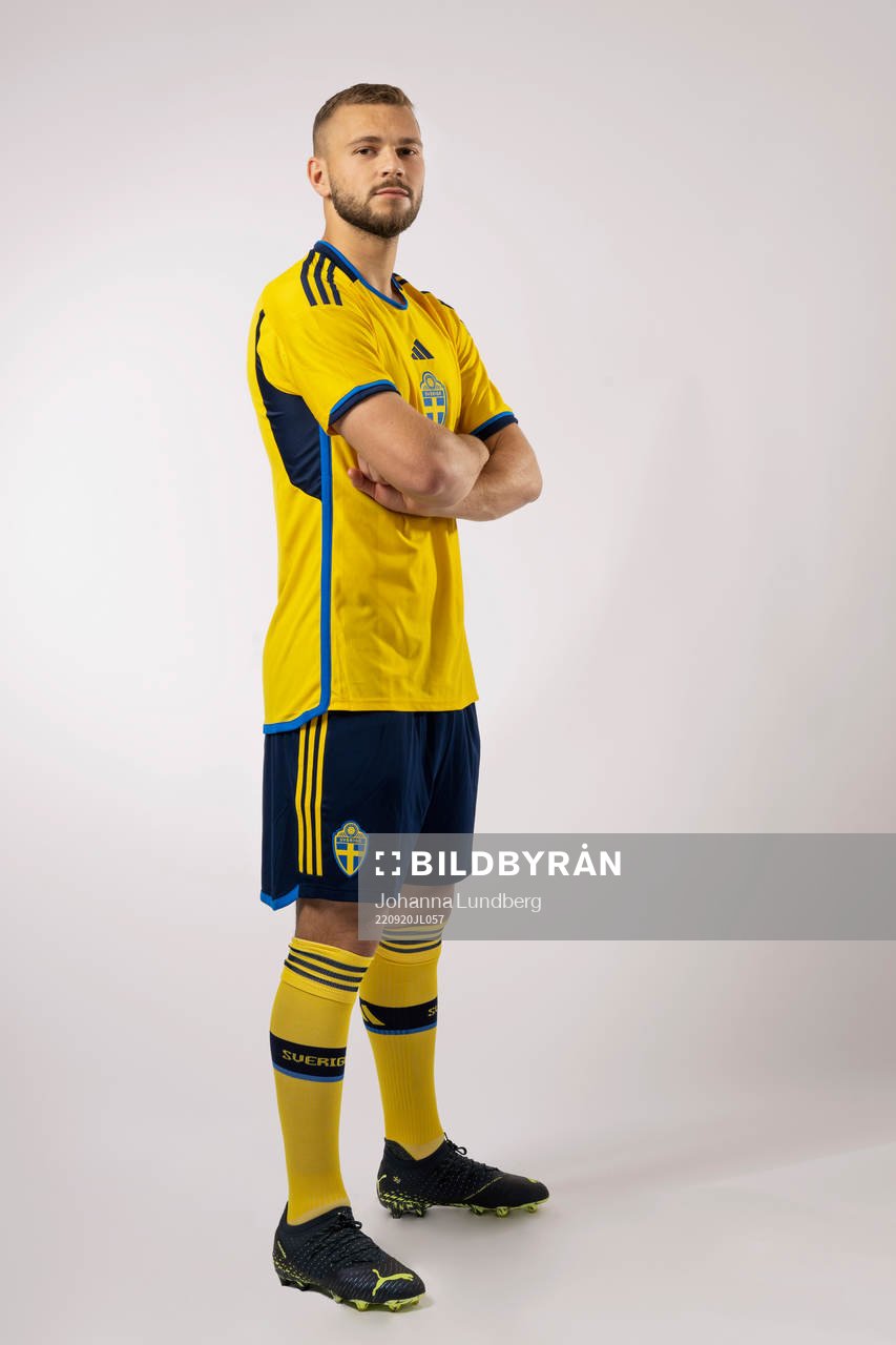 Jesper Karlström of the Swedish national football team