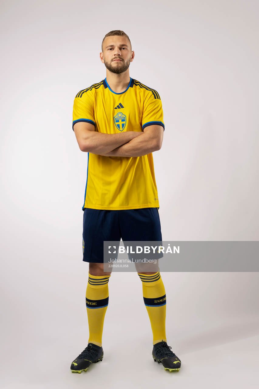 Jesper Karlström of the Swedish national football team