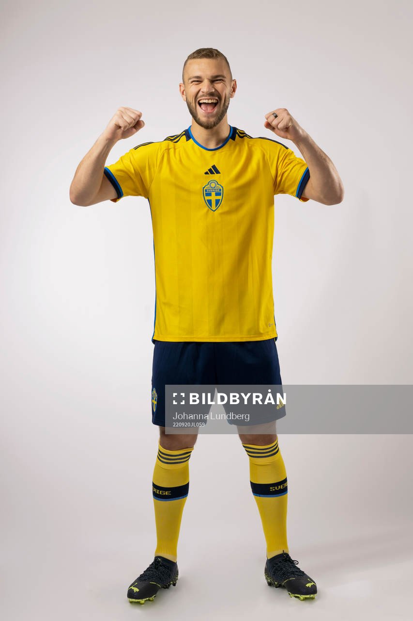 Jesper Karlström of the Swedish national football team