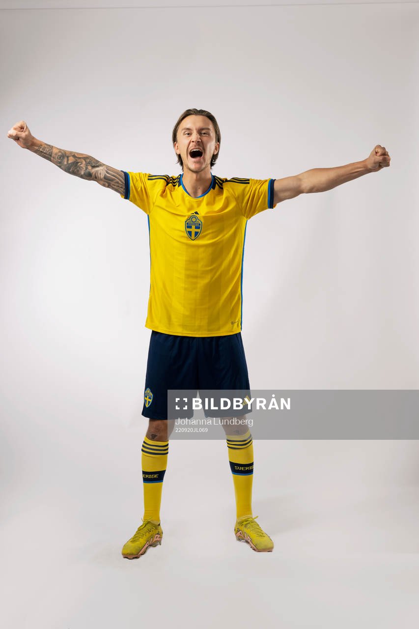 Kristoffer Olsson of the Swedish national football team