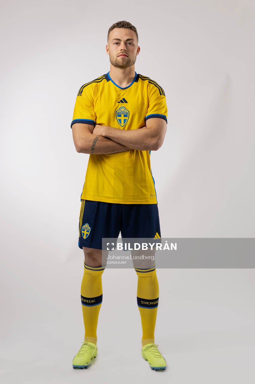 Gabriel Gudmundsson of the Swedish national football team