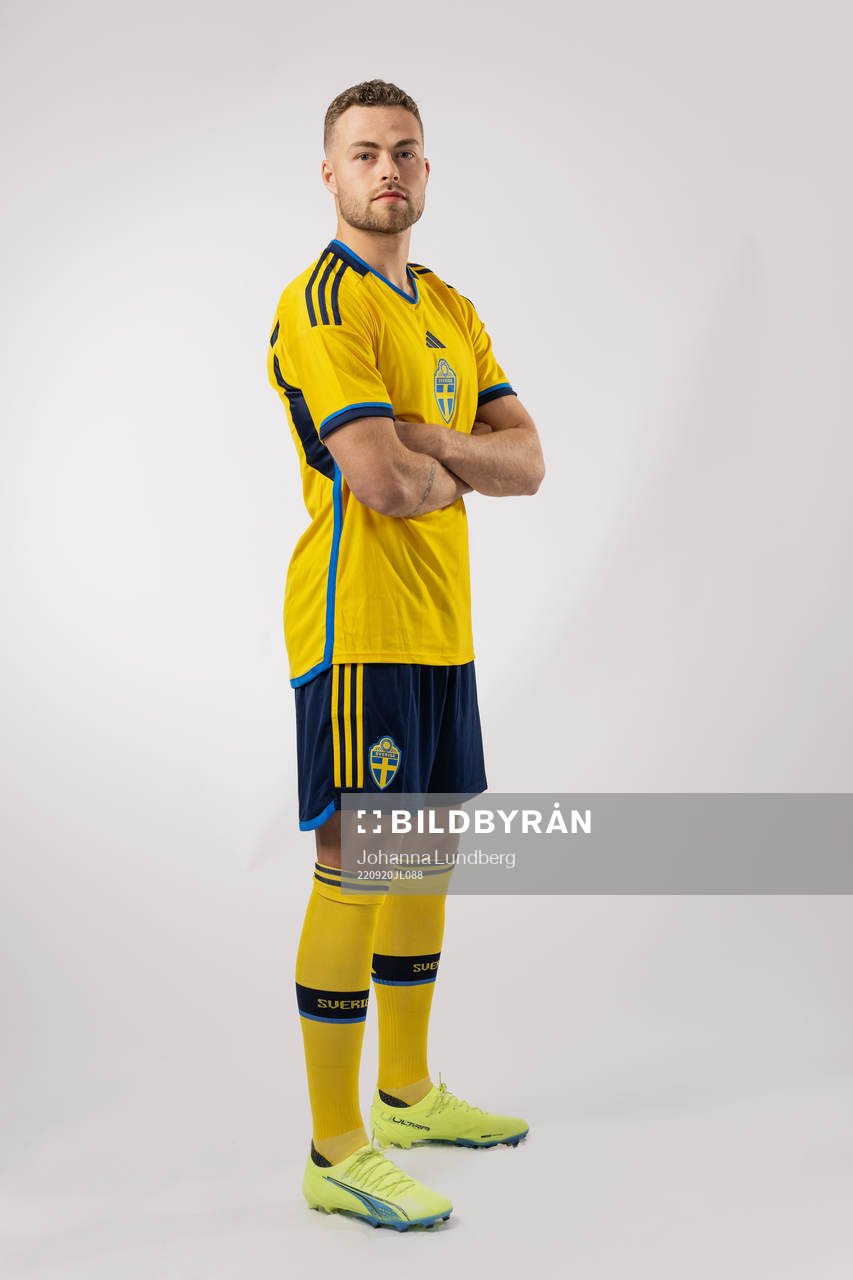 Gabriel Gudmundsson of the Swedish national football team