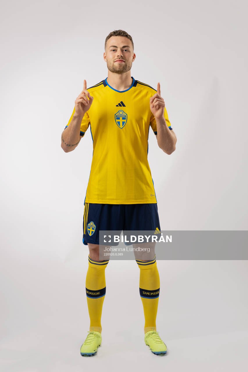 Gabriel Gudmundsson of the Swedish national football team