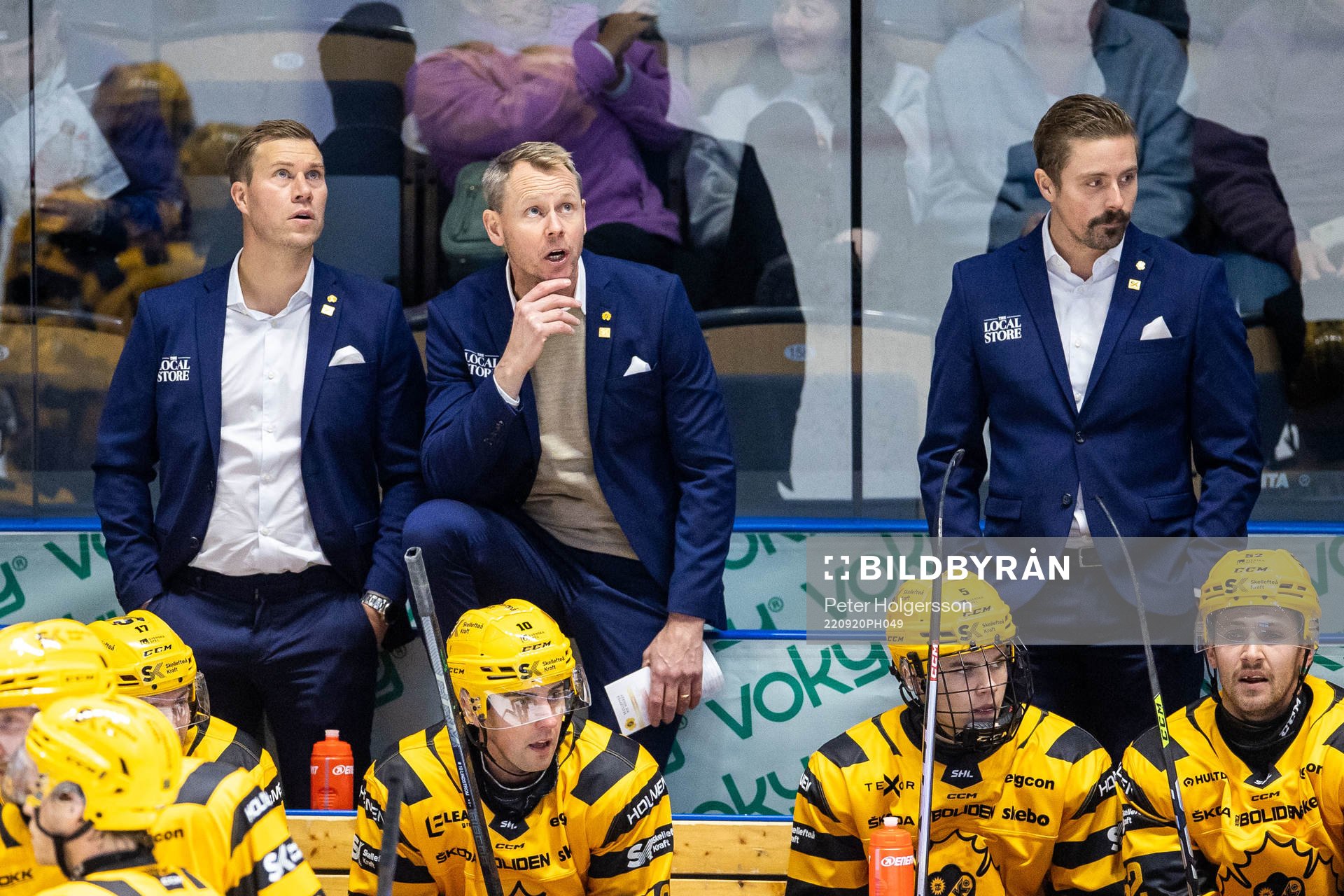Skellefteås assisterande Andreas Falk, tränare Robert