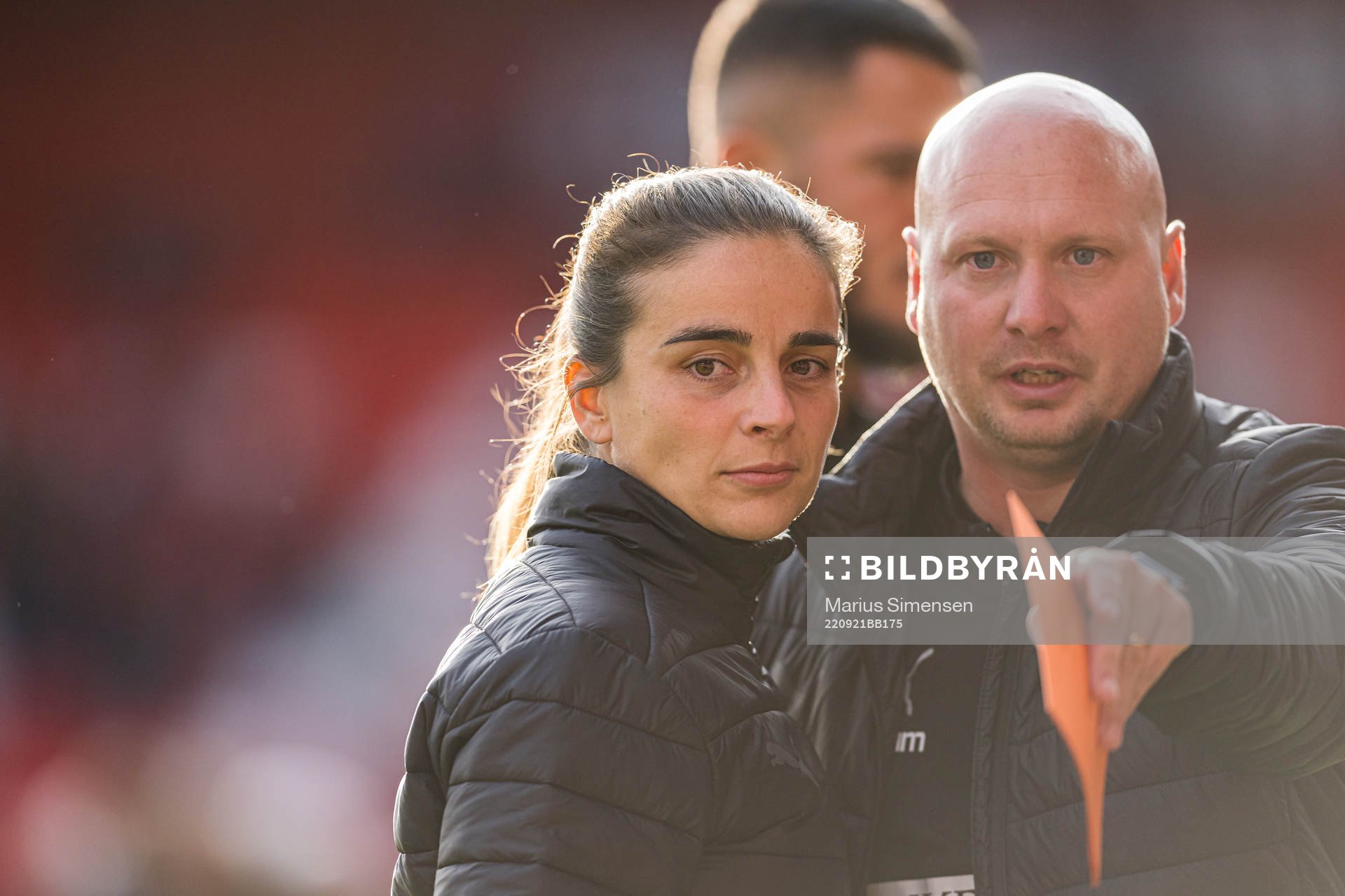 Renée Slegers, head coach of Rosengård, and Joel