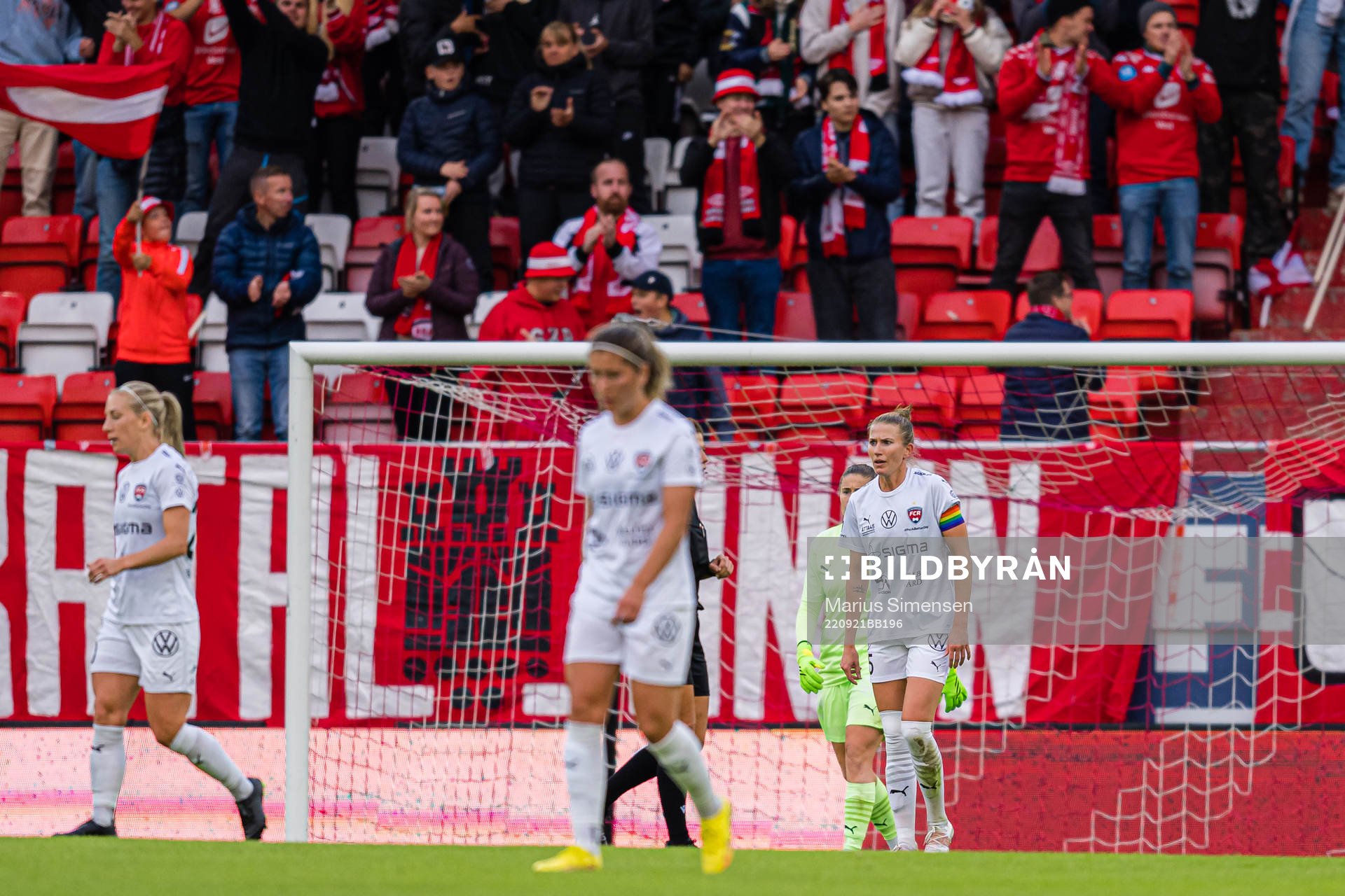 Emma Berglund of Rosengård looks dejected