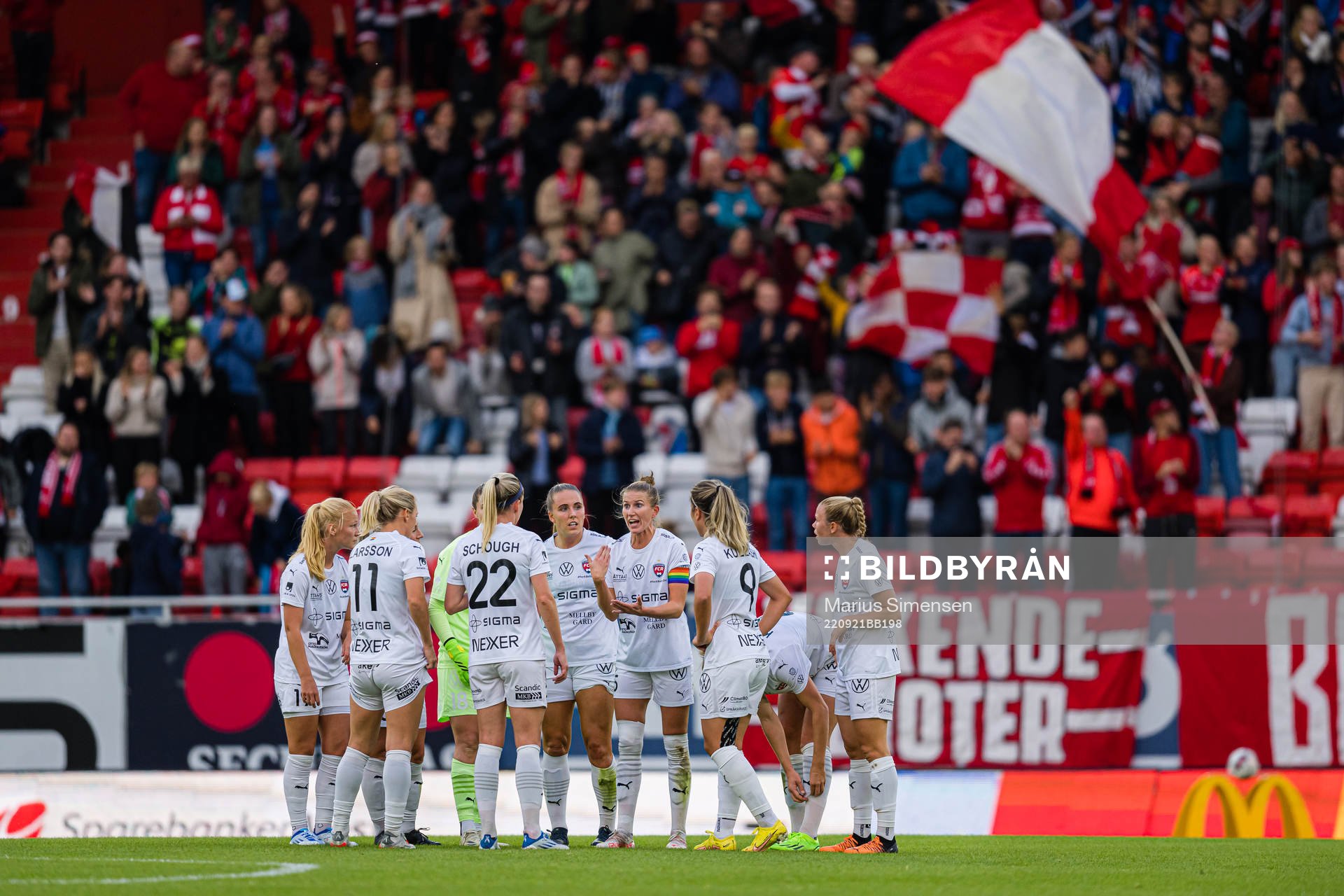 Emma Berglund of Rosengård looks dejected