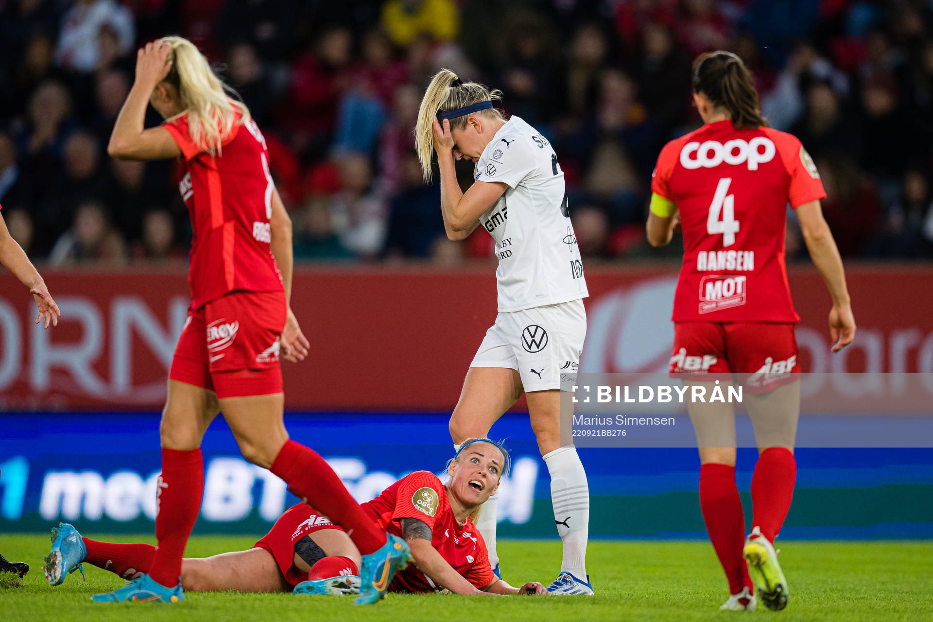 Olivia Schough of Rosengård reacts