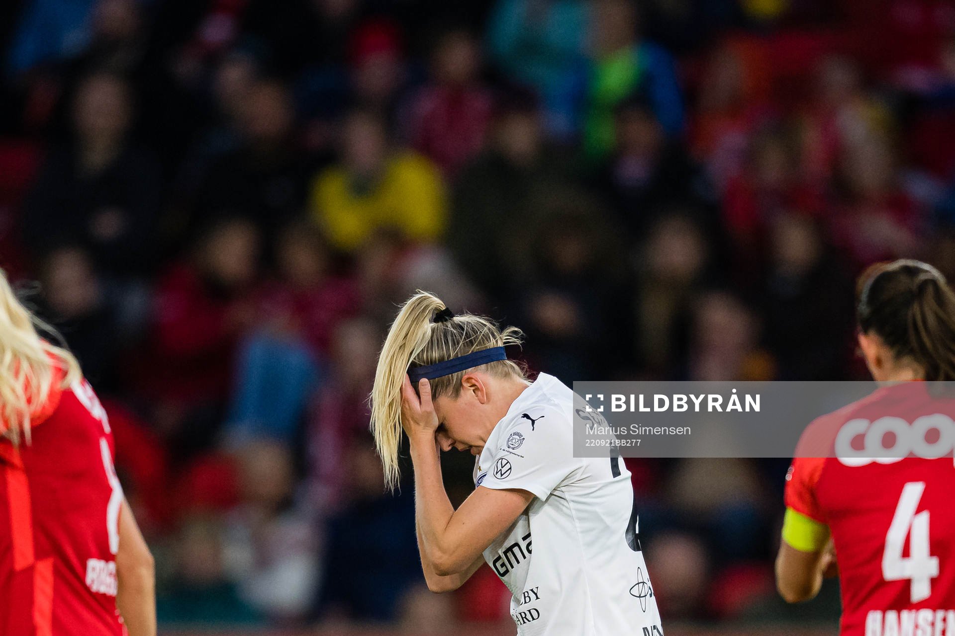 Olivia Schough of Rosengård reacts