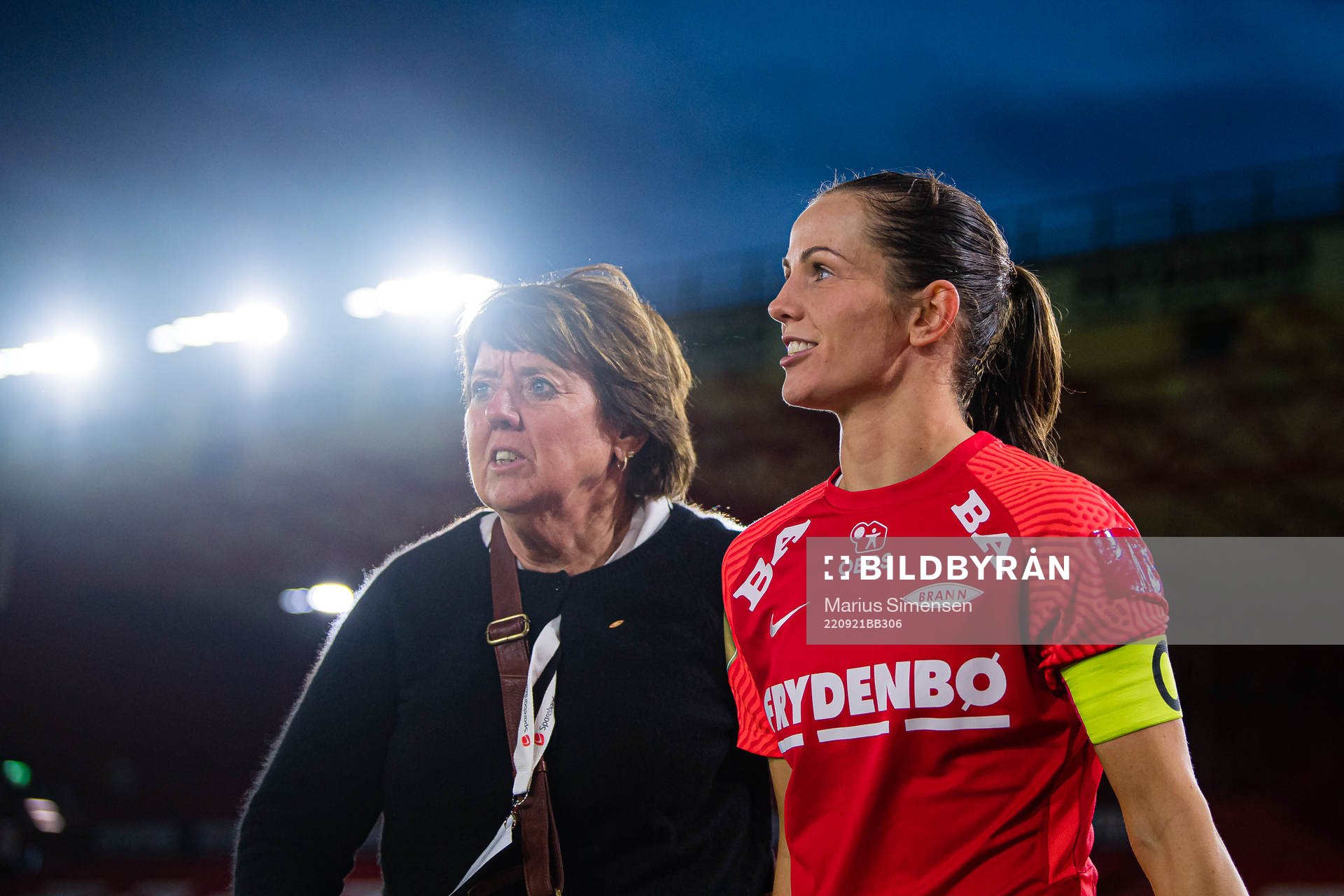 Mette Hammersland and Tuva Hansen of Brann