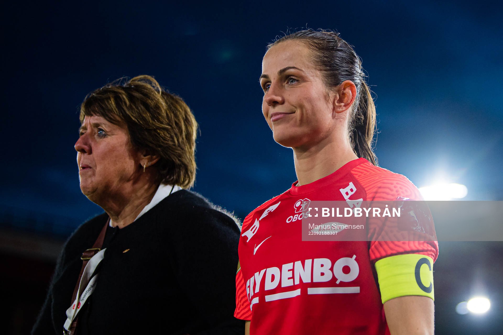 Mette Hammersland and Tuva Hansen of Brann