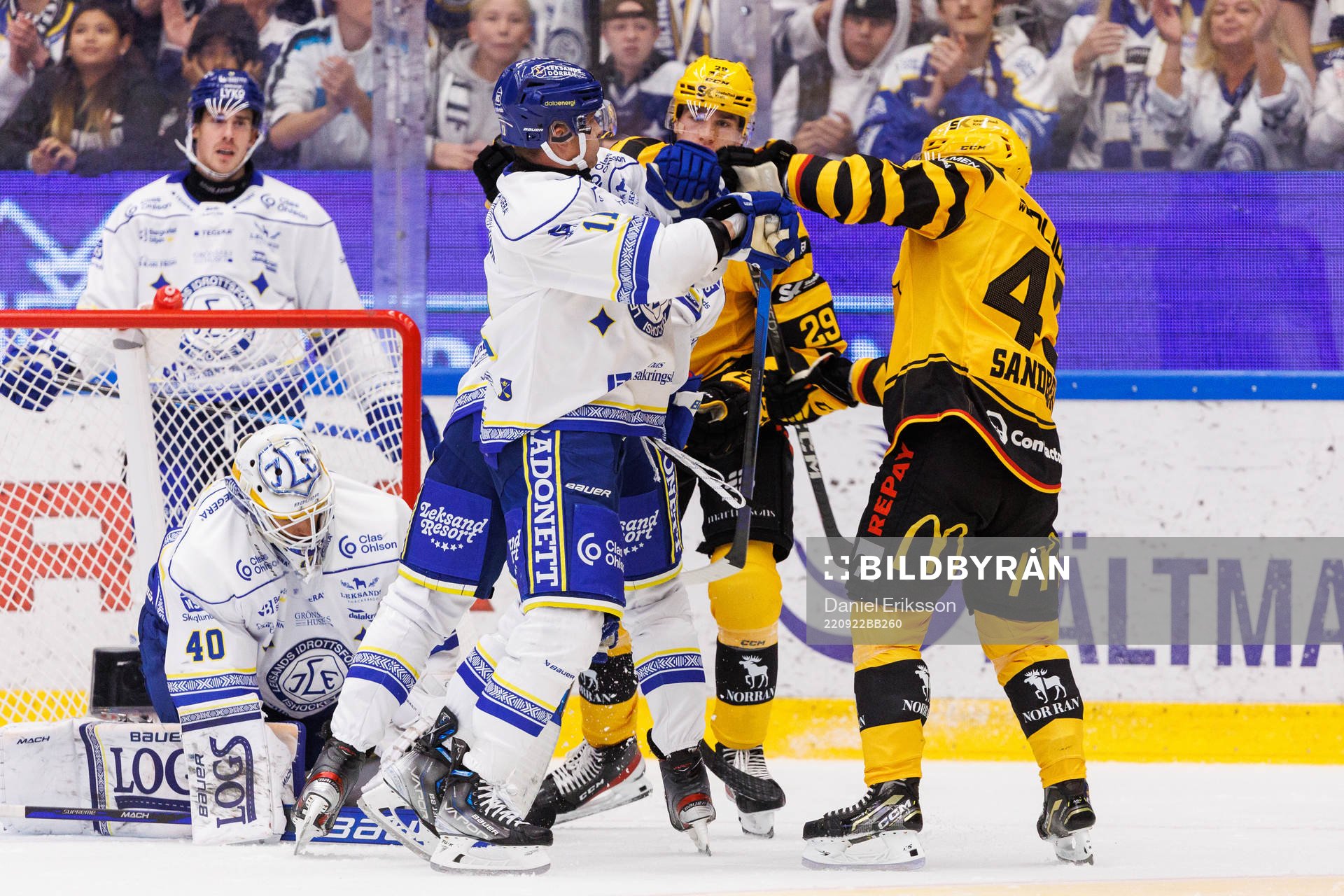 Leksands Martin Karlsson och Skellefteås Filip Sandberg
